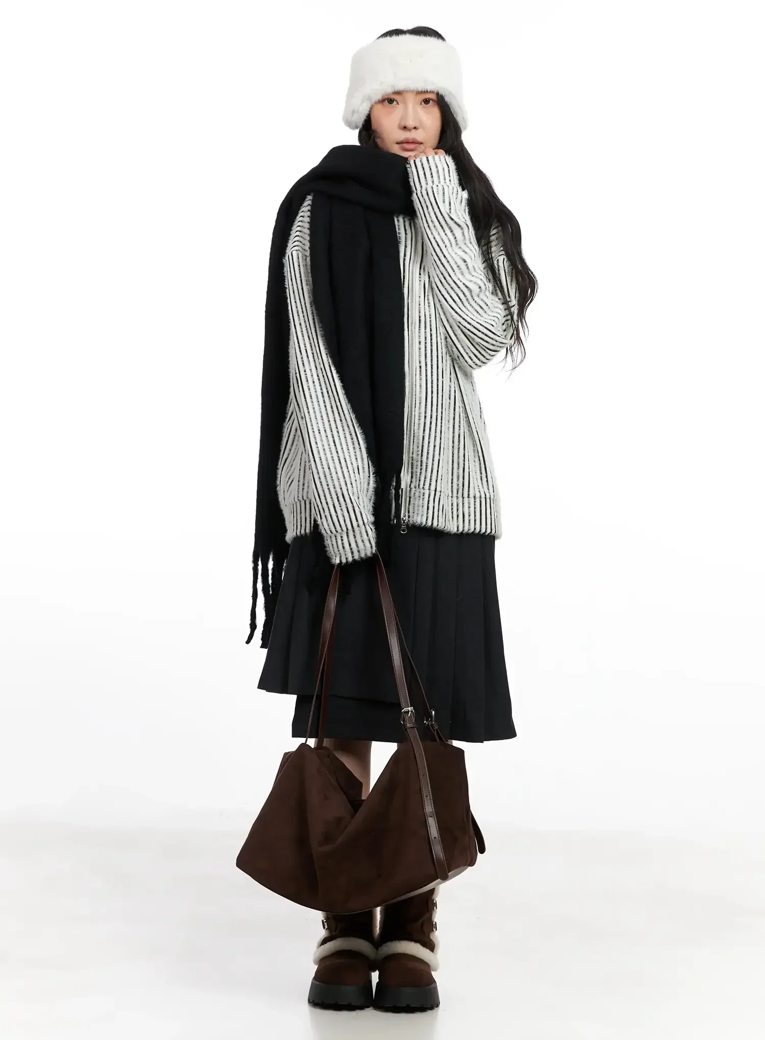 Soft Knit Ear Flap Hat IN528 - Image 4