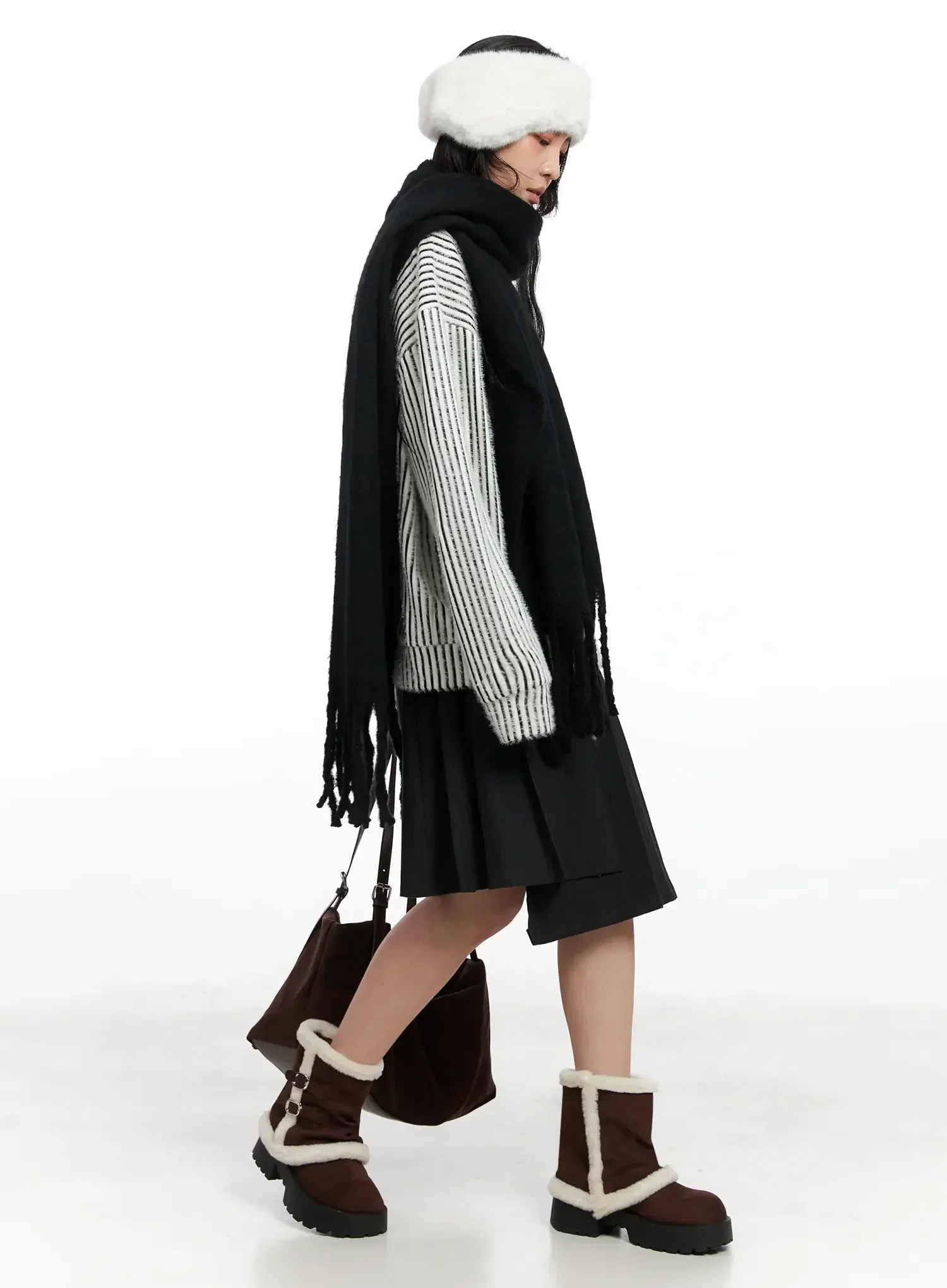 Soft Knit Ear Flap Hat IN528 - Image 5
