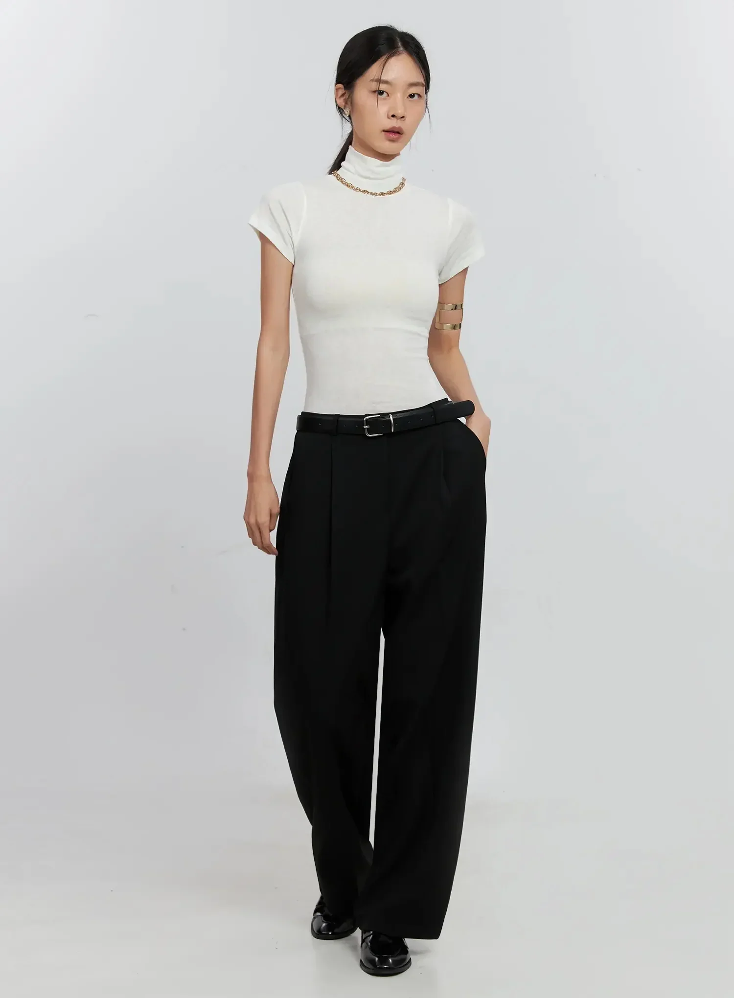 Soft Knit Short Sleeve Top IS516 - Image 2