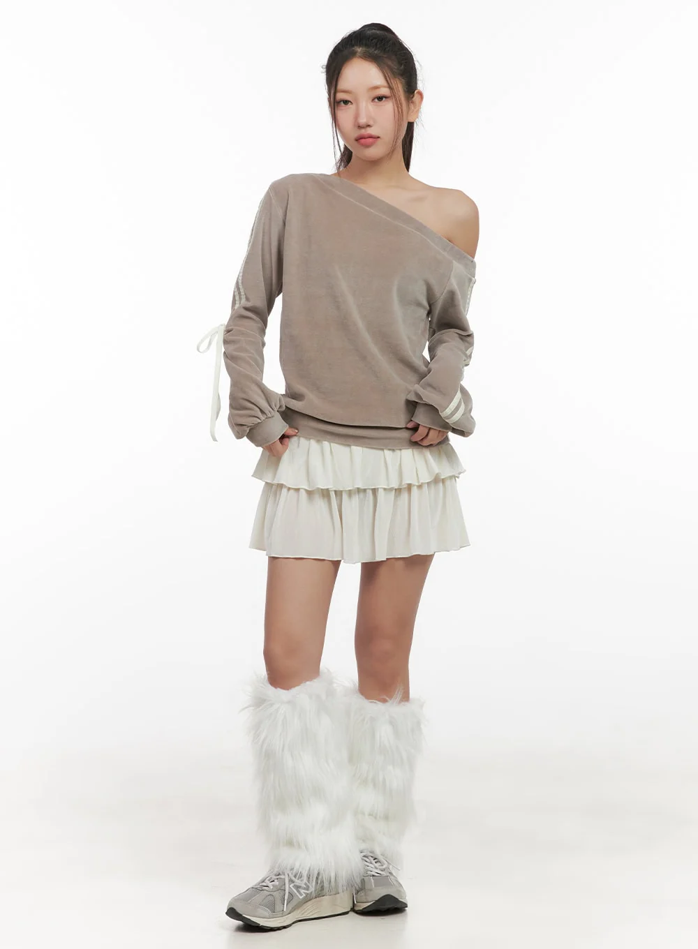 Soft Touch Ruffle Mini Skirt CD411 - Image 2
