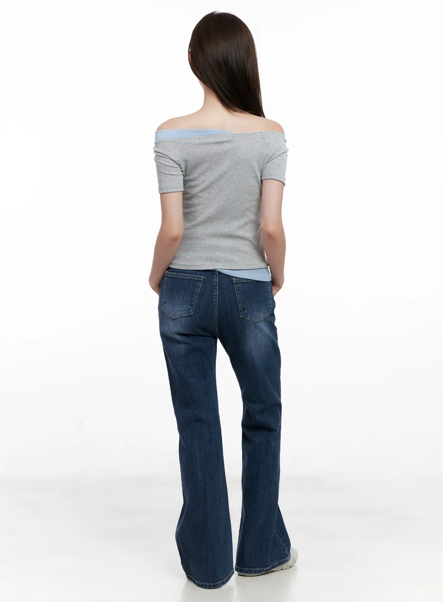 Solhee Classic Flare Denim Jeans CL524 - Image 6