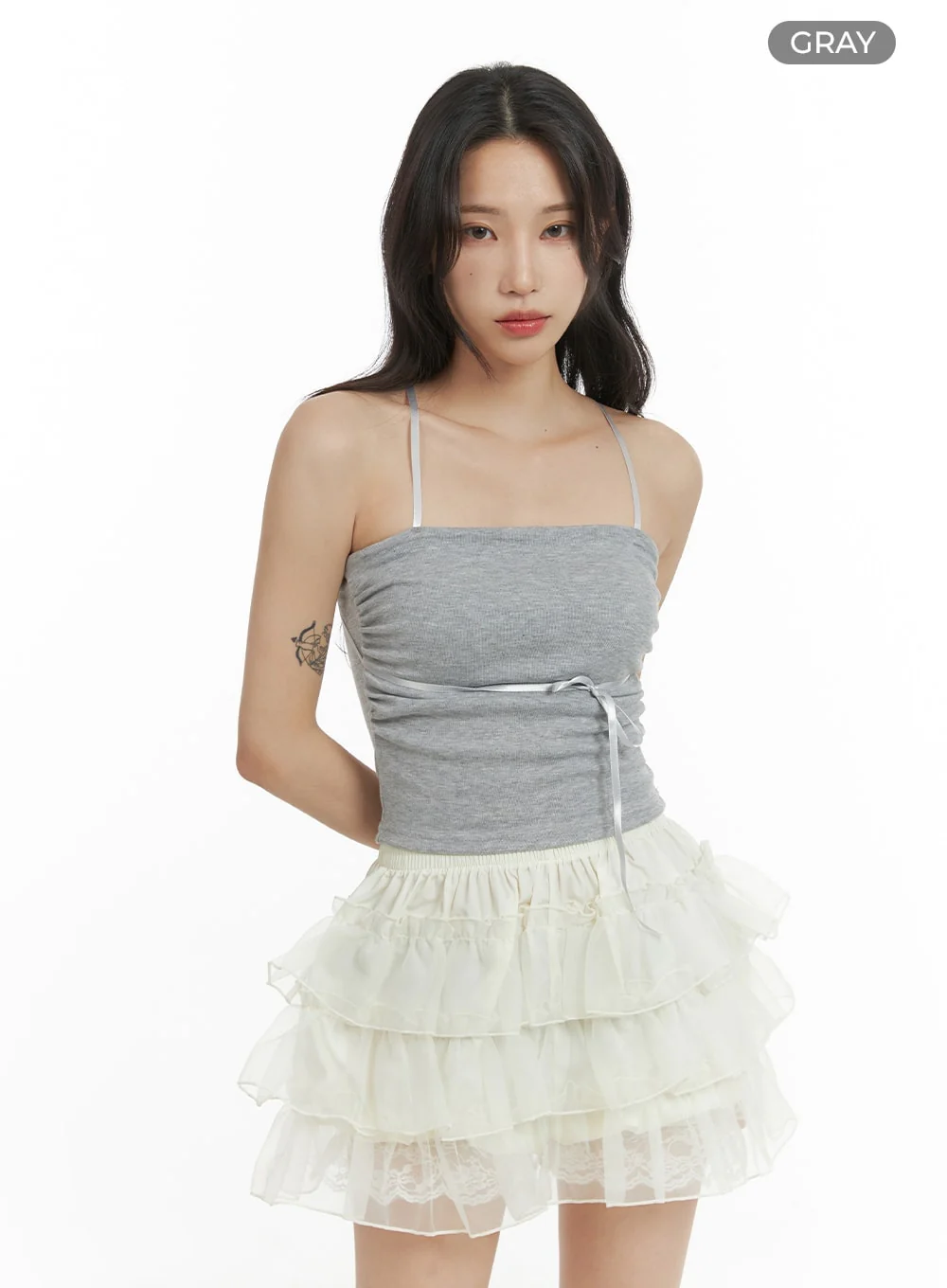 Solid Bow Tie Tube Top CM427 - Image 9