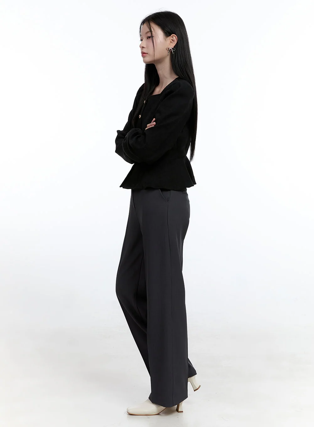 Solid Chic Tailored Pants OO429 - Image 4