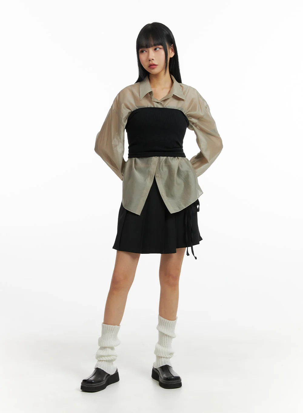Solid Chiffon Blouse CM406 - Image 2