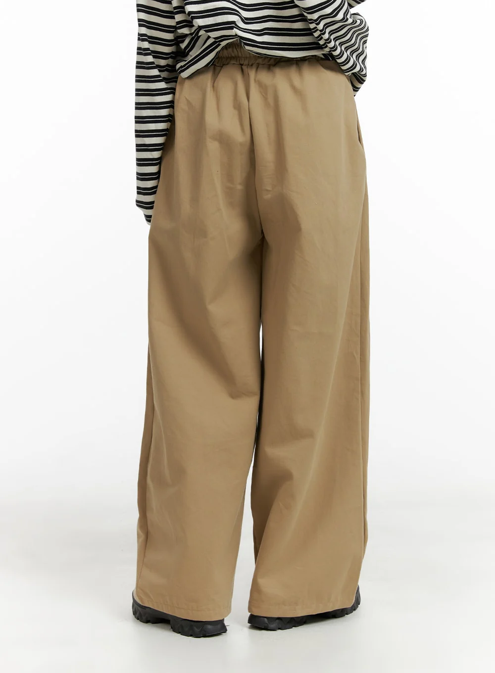 Solid Elastic Waist Trousers CM406 - Image 5
