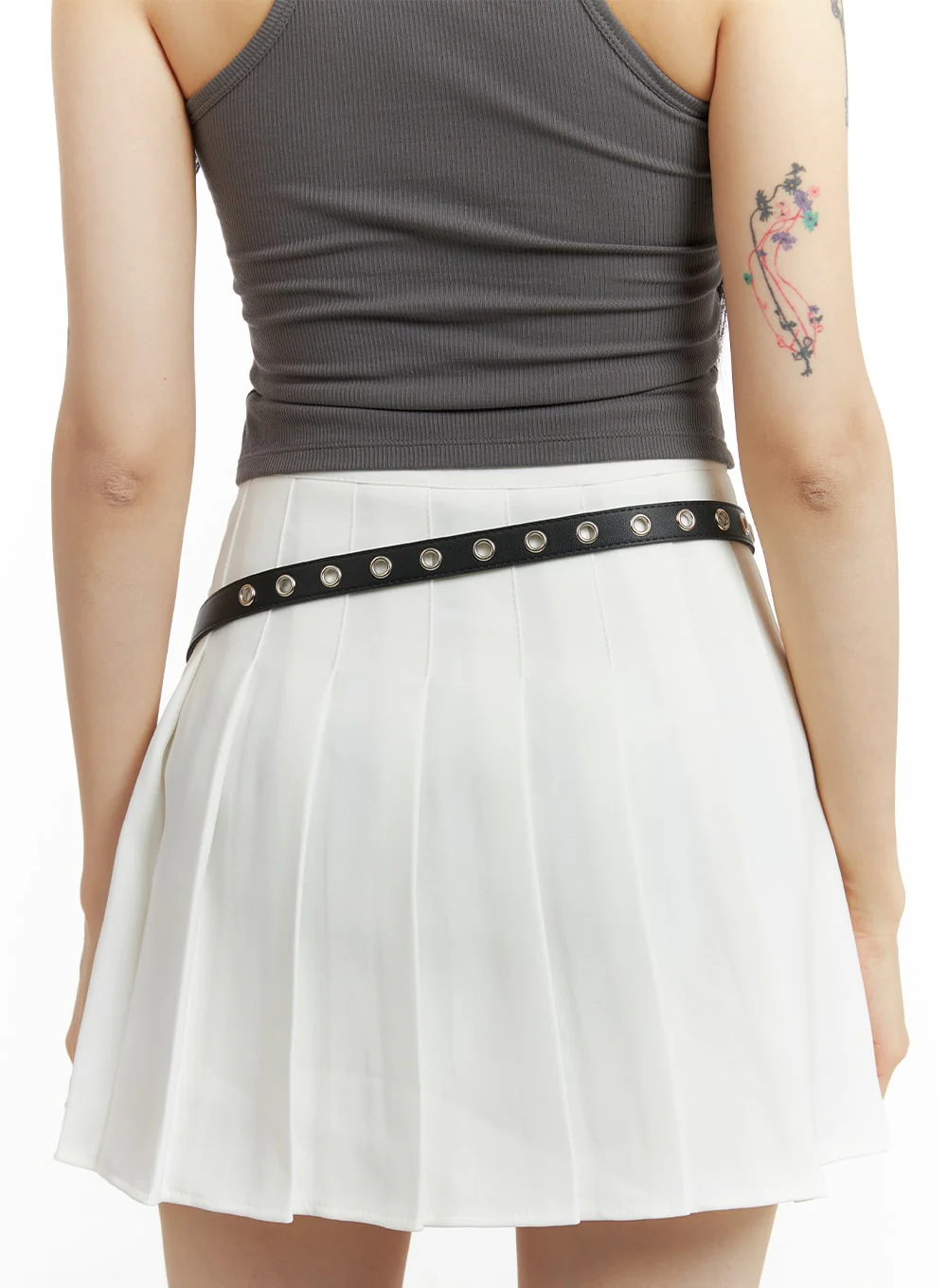 Solid Faux Leather Belt OM426 - Image 6