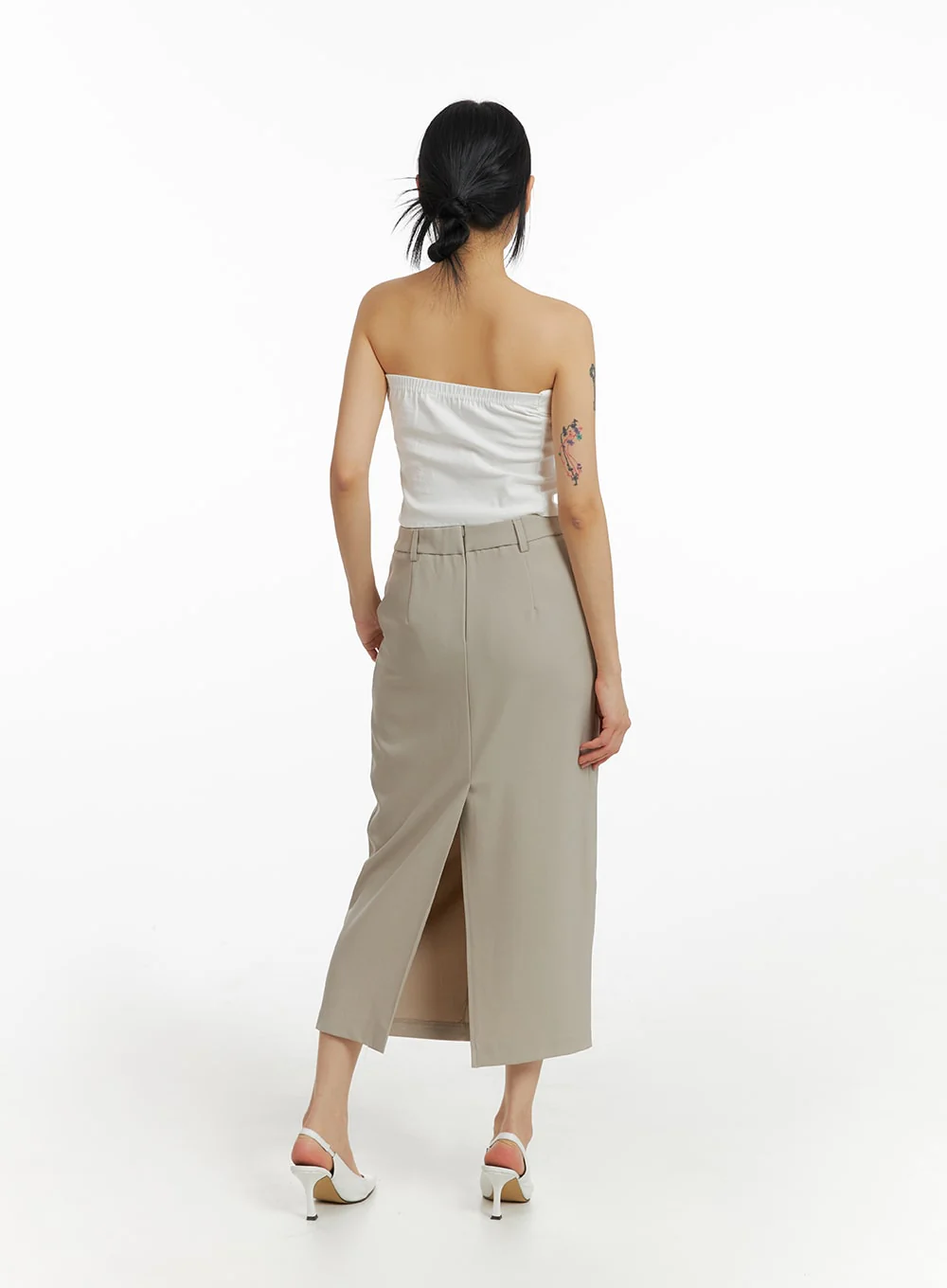 Solid Fold Over Tube Top IM414 - Image 8