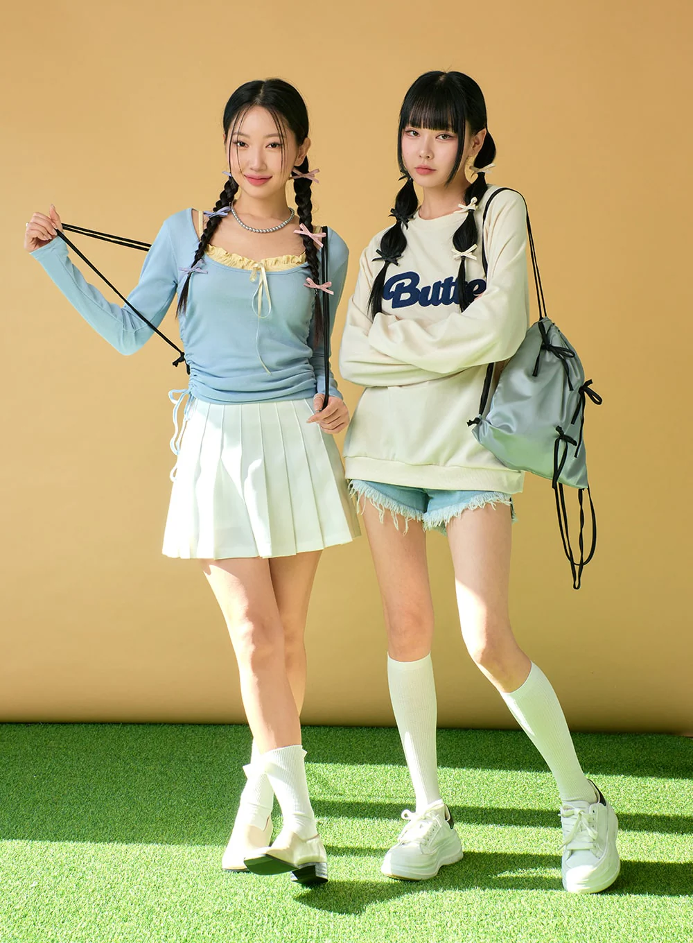 Solid Skater Skirt IJ430 - Image 3