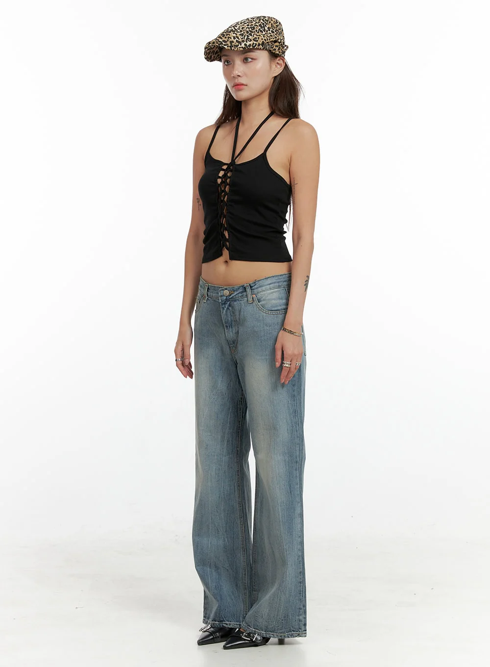 Solid Straight Jeans CL405 - Image 2