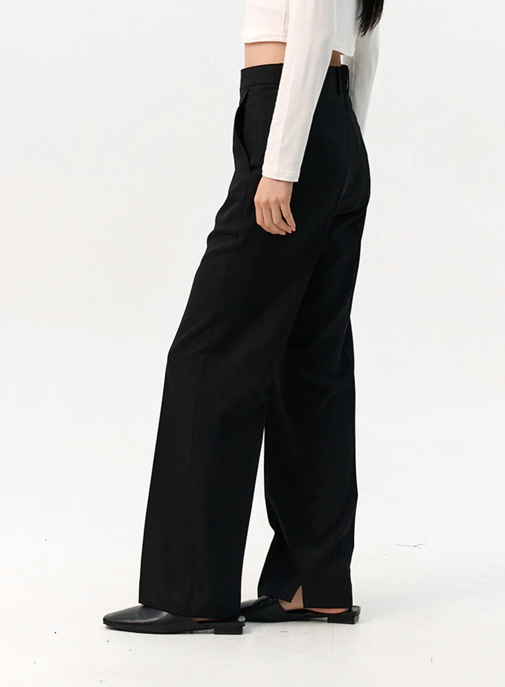 Solid Tailored Pants IO320 - Image 5