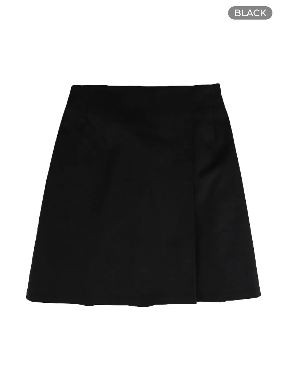 Solid Wrap Cotton Mini Skirt IM406 - Image 9