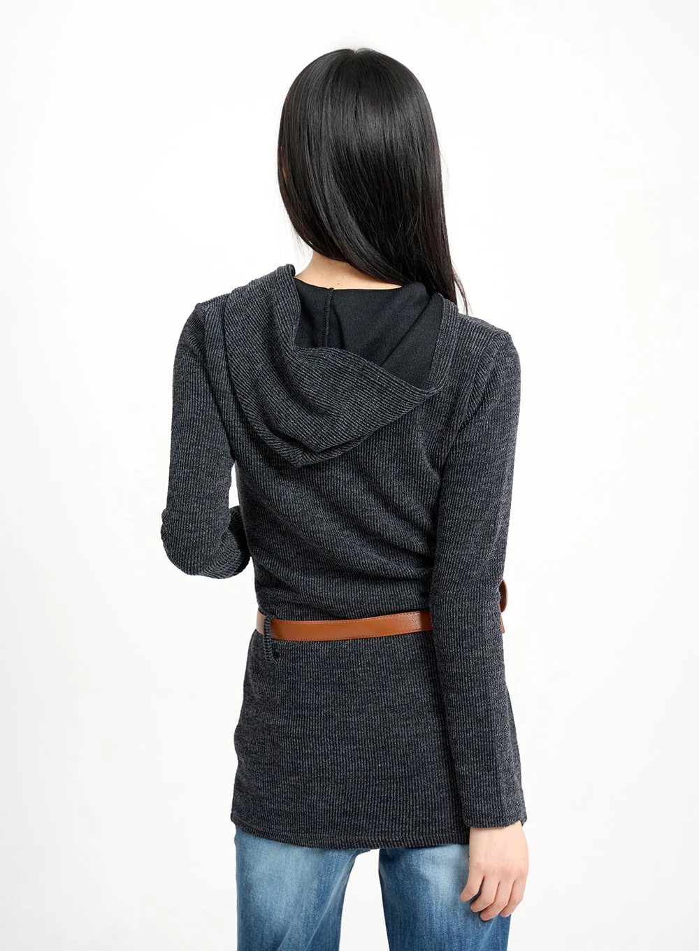 Solid Zipper Long Sleeve Hoodie CM415 - Image 7