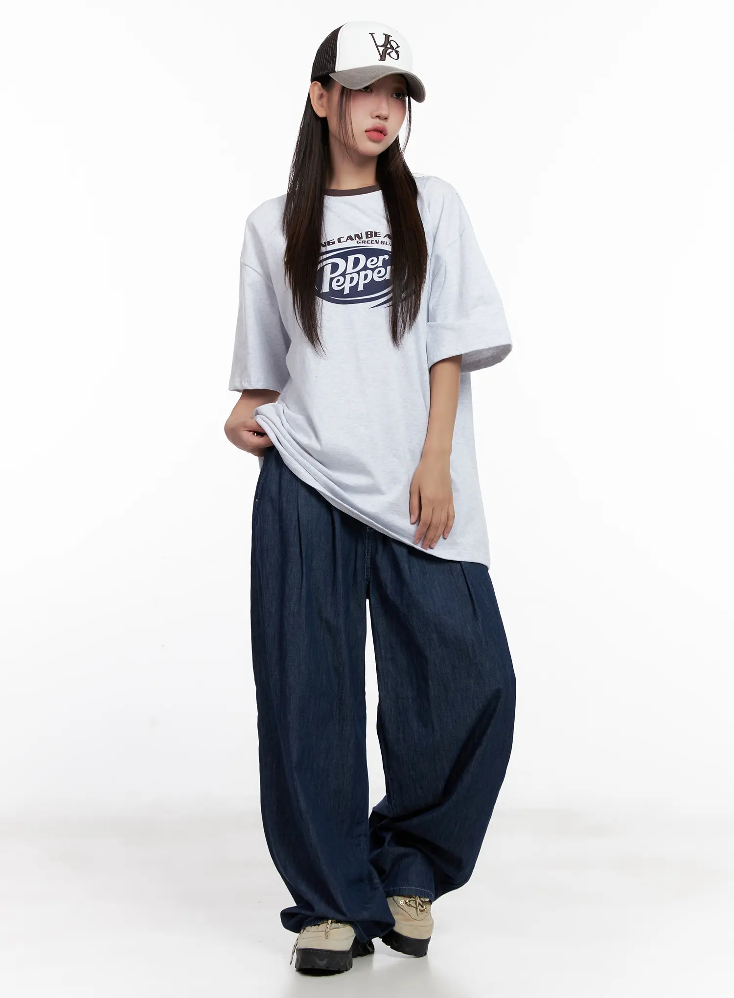 Sophia Raw-Wash Wide Jeans CL518 - Image 8