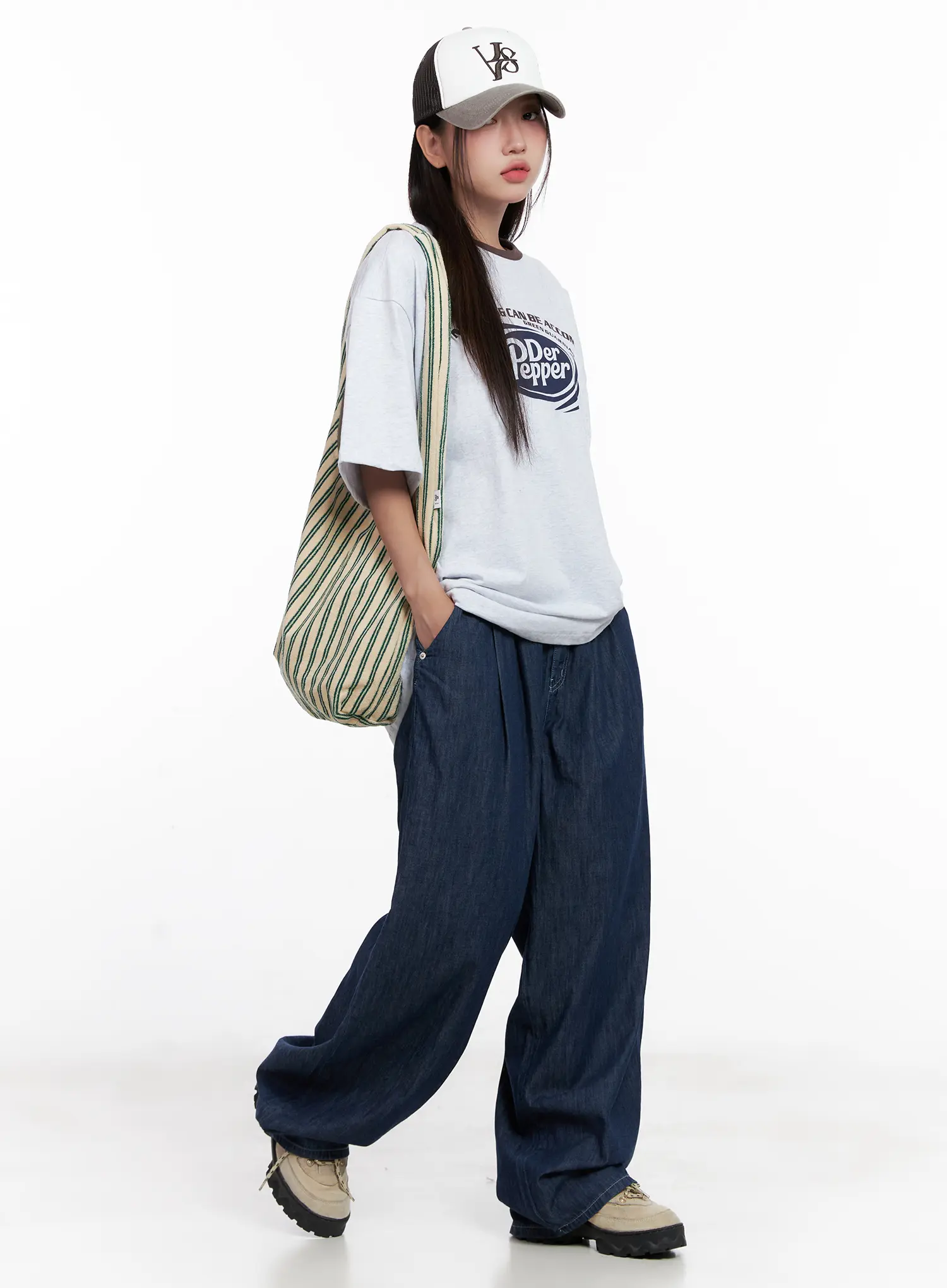 Sophia Raw-Wash Wide Jeans CL518 - Image 9