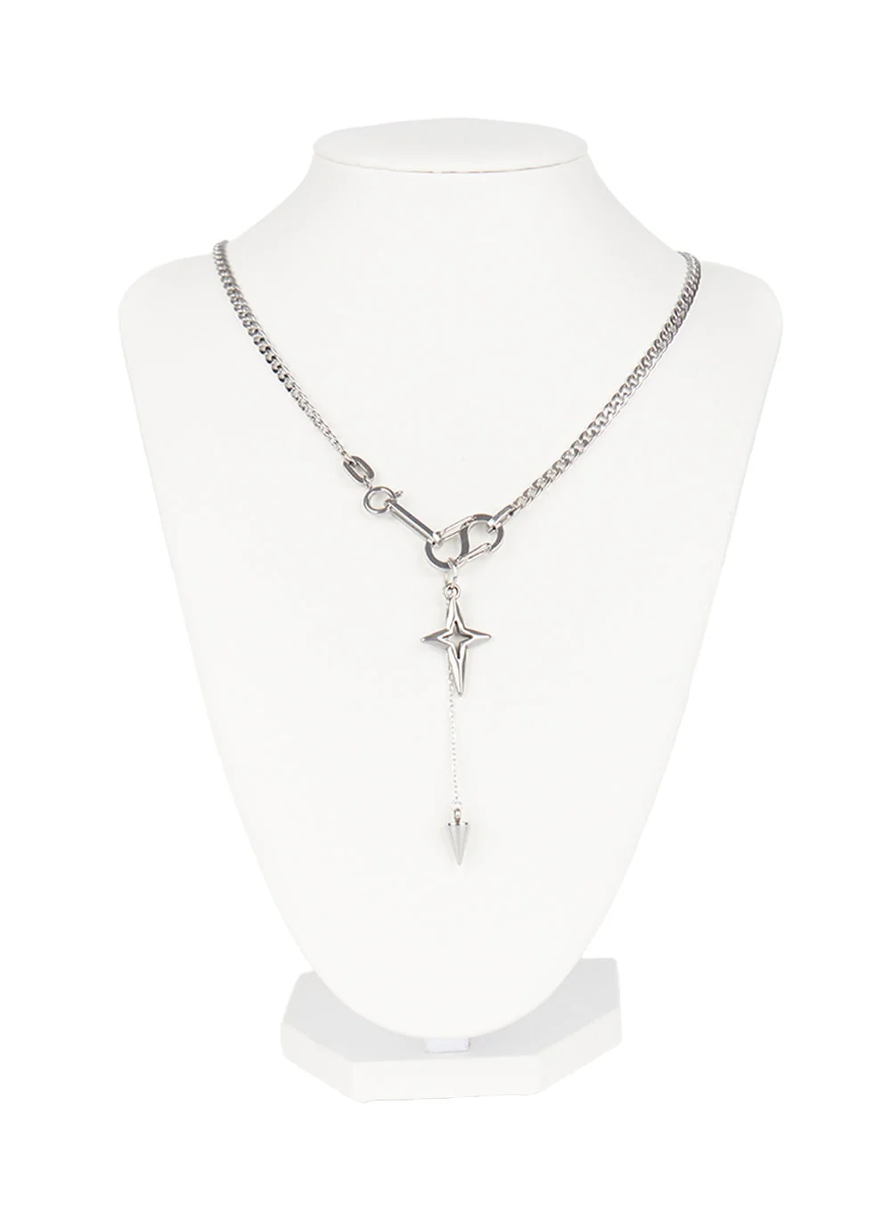 Spark Layered Chain Necklace CY530 - Image 8