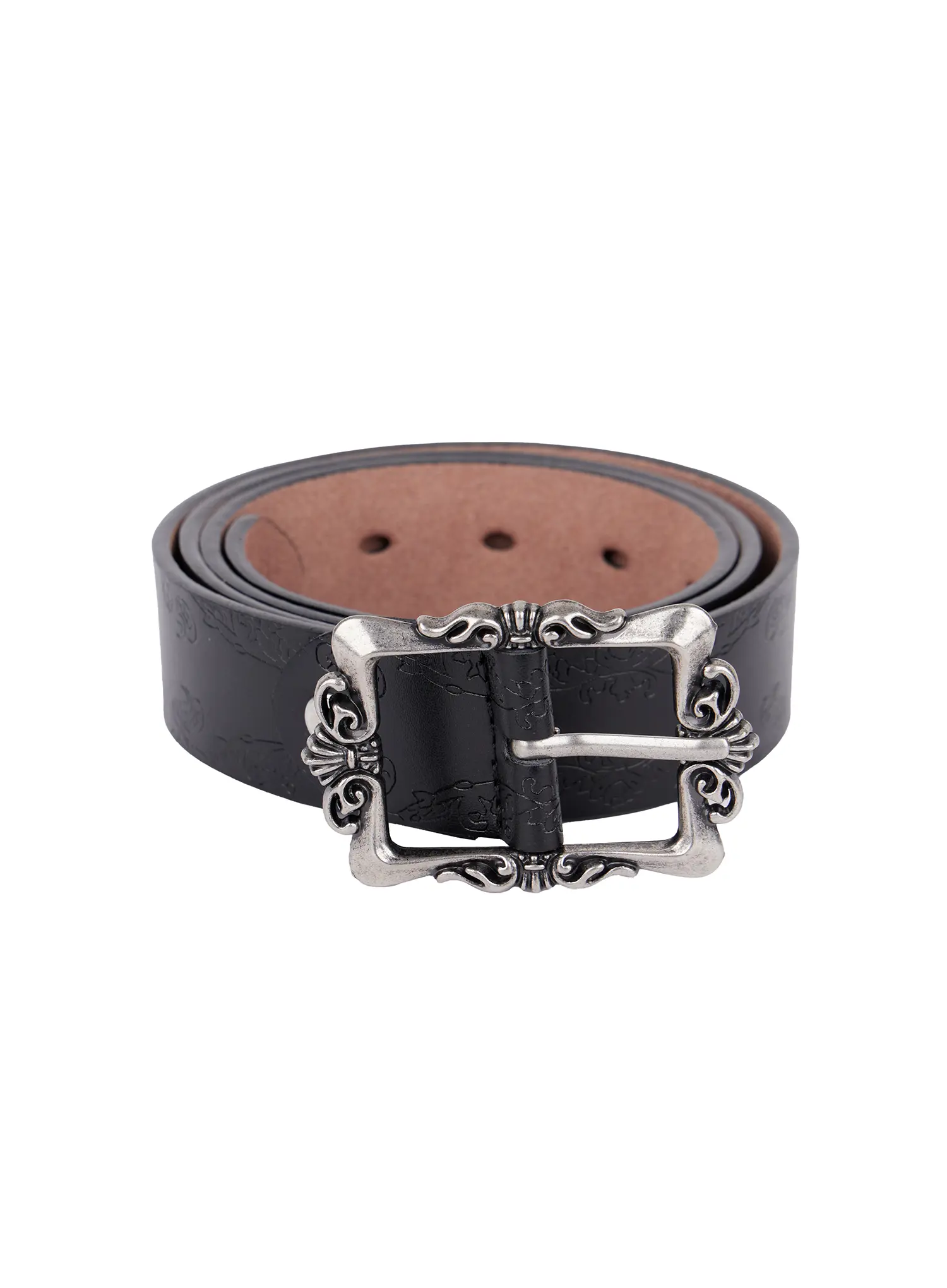 Square Buckle Faux Leather Belt IS525 - Image 11