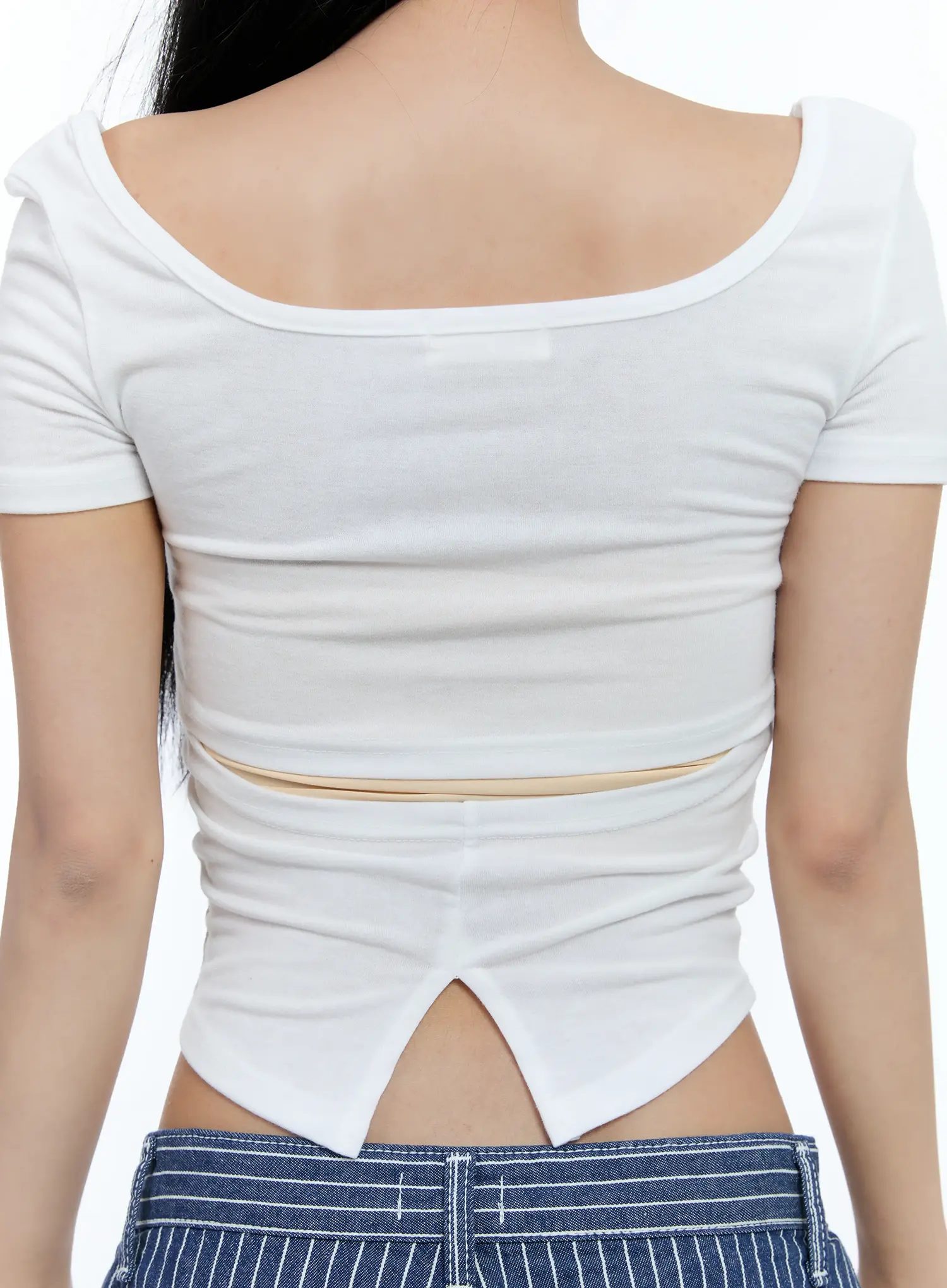 Square-Neck Crop Top CL530 - Image 8