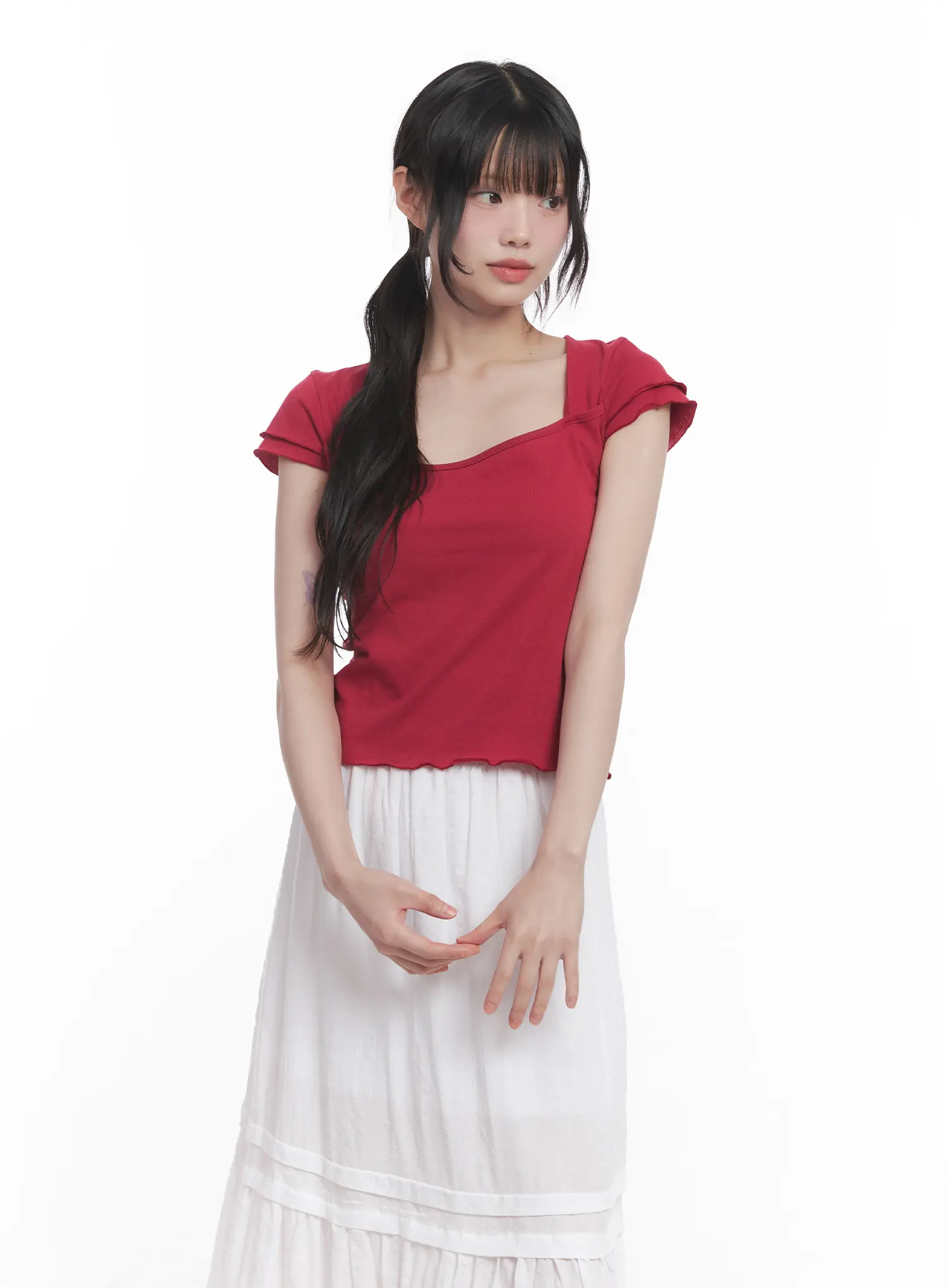 Square Neck Crop Top CU519 - Image 10