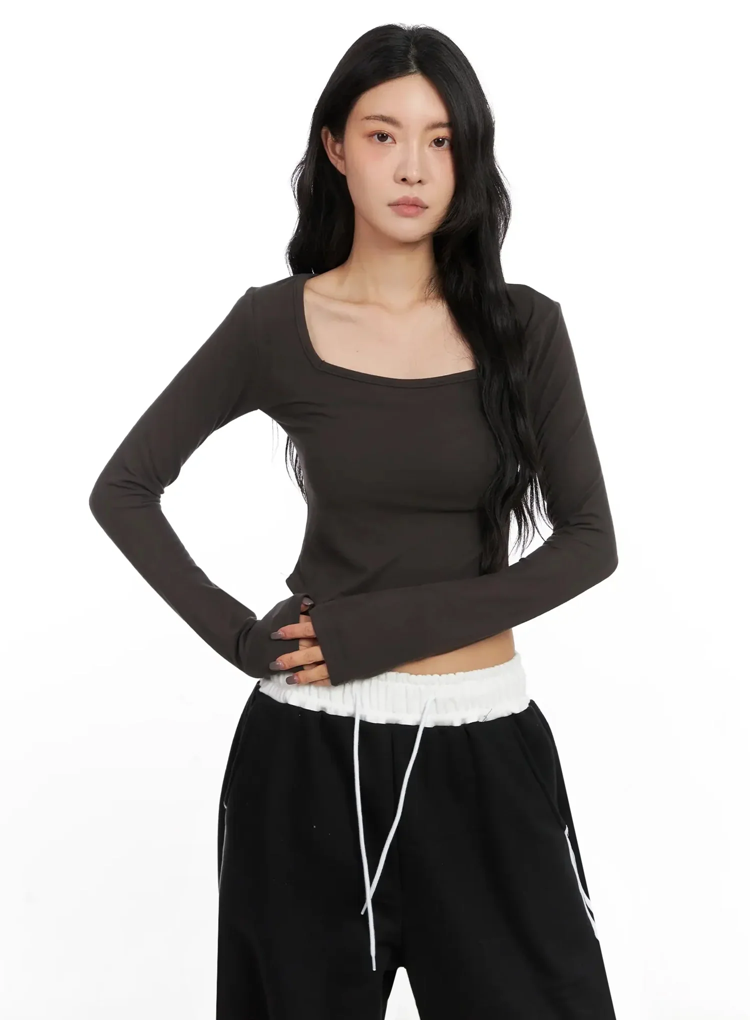 Square Neck Crop Top IN528 - Image 13