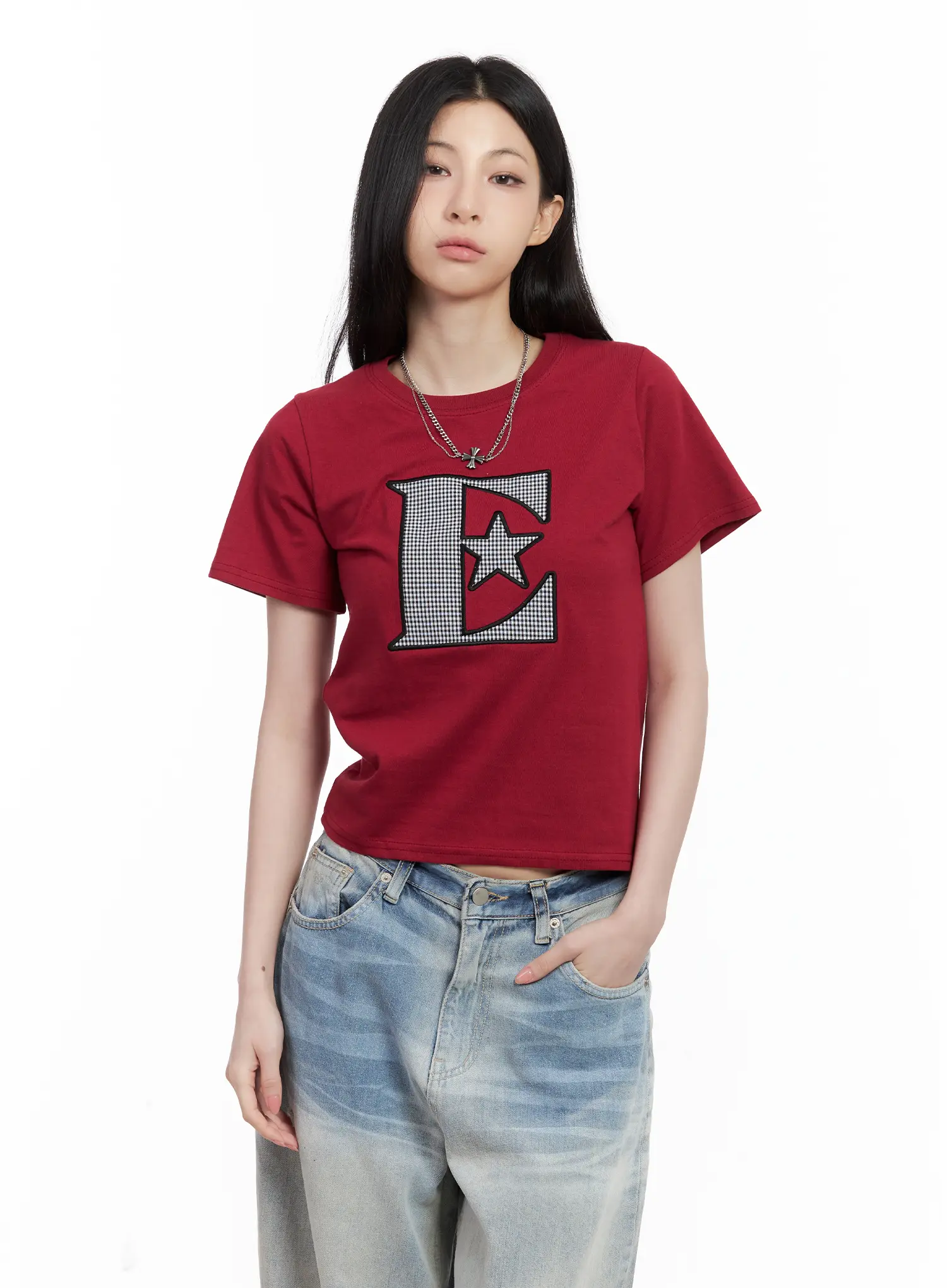 Star Print Casual Tee CL501 - Image 2