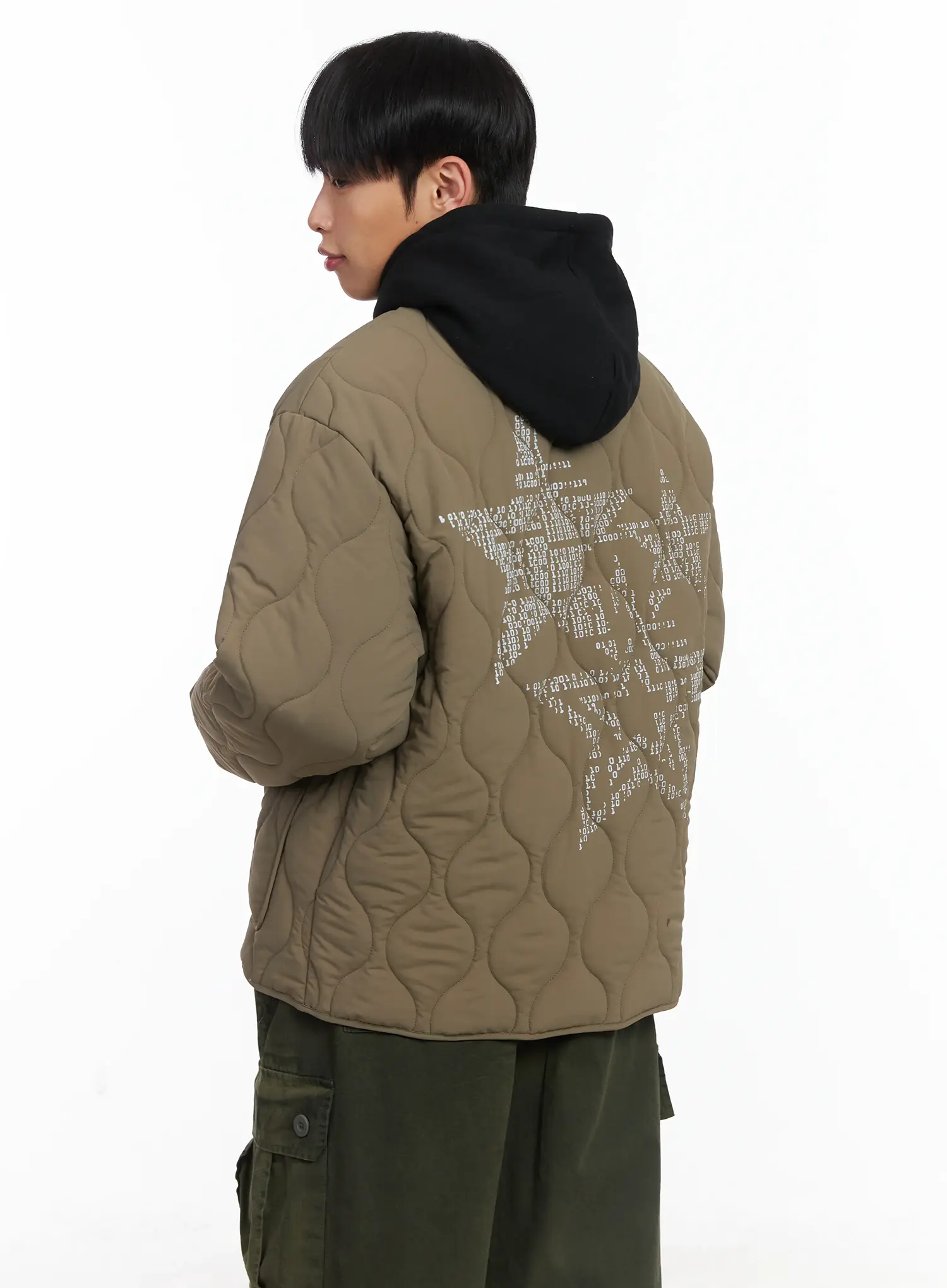 Star Quilt Duffle Jacket ID515 - Image 2