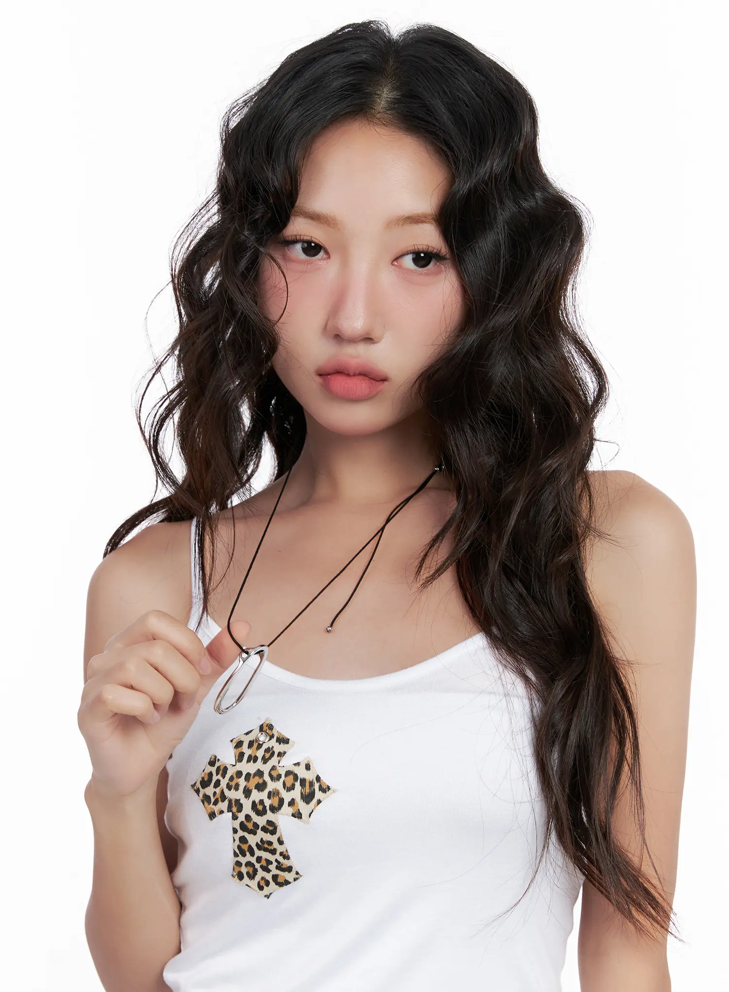 Statement Oval-Ring Necklace CL522 - Image 2