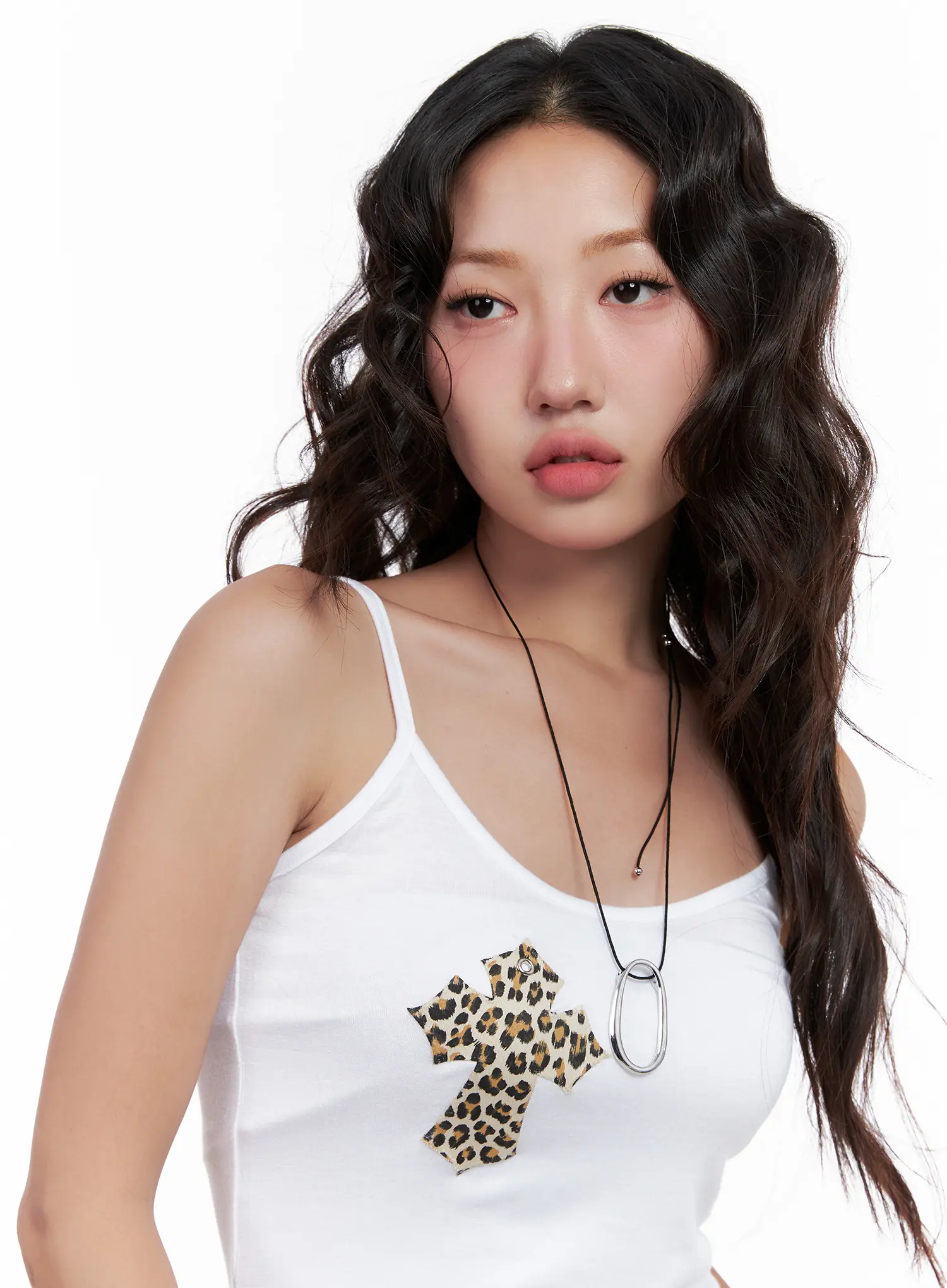 Statement Oval-Ring Necklace CL522 - Image 3