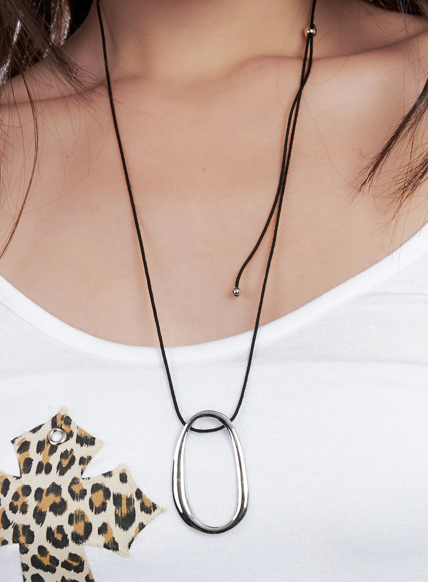 Statement Oval-Ring Necklace CL522 - Image 6