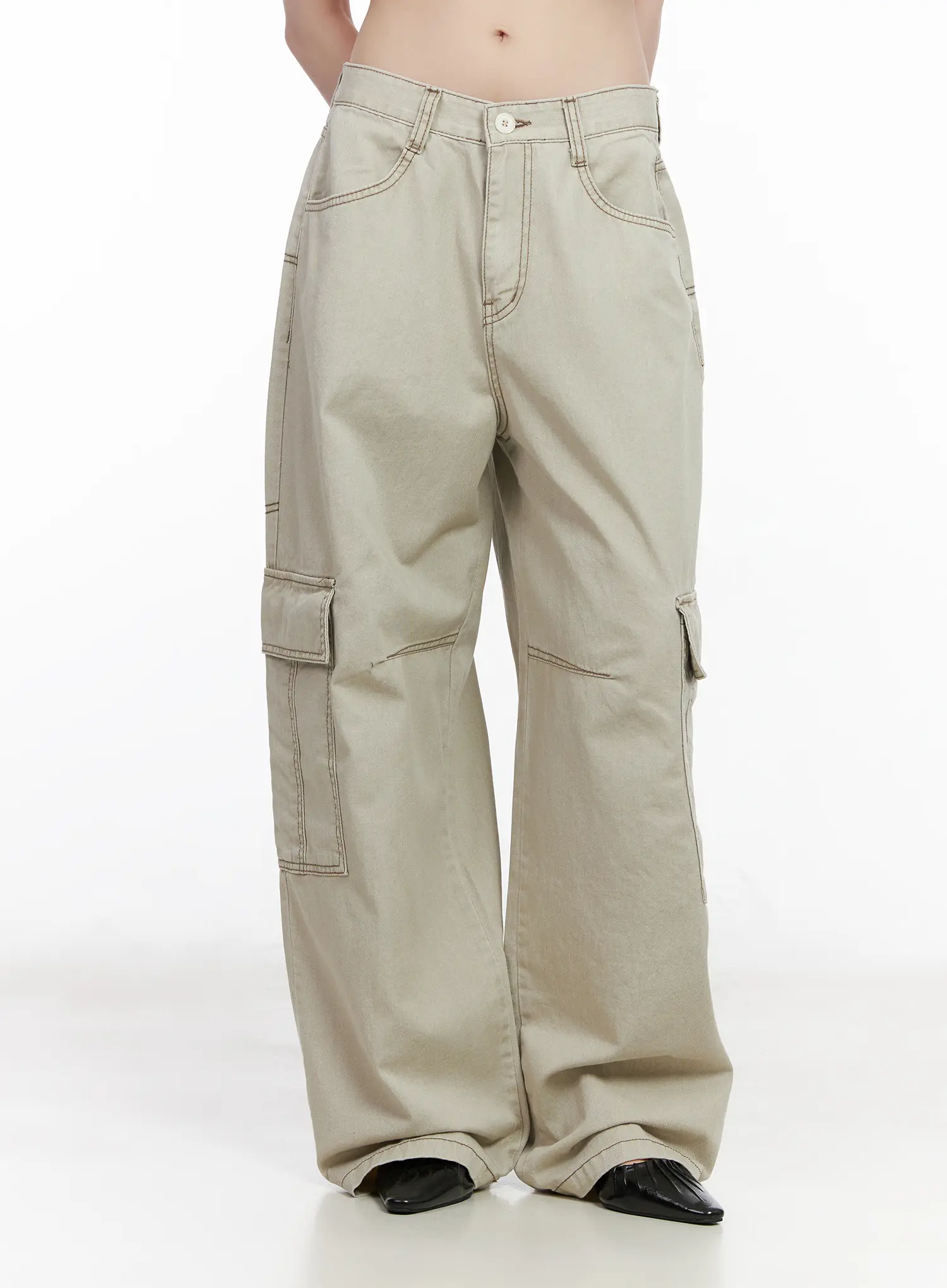 Stitched Cargo Wide-Leg Pants CM526 - Image 10