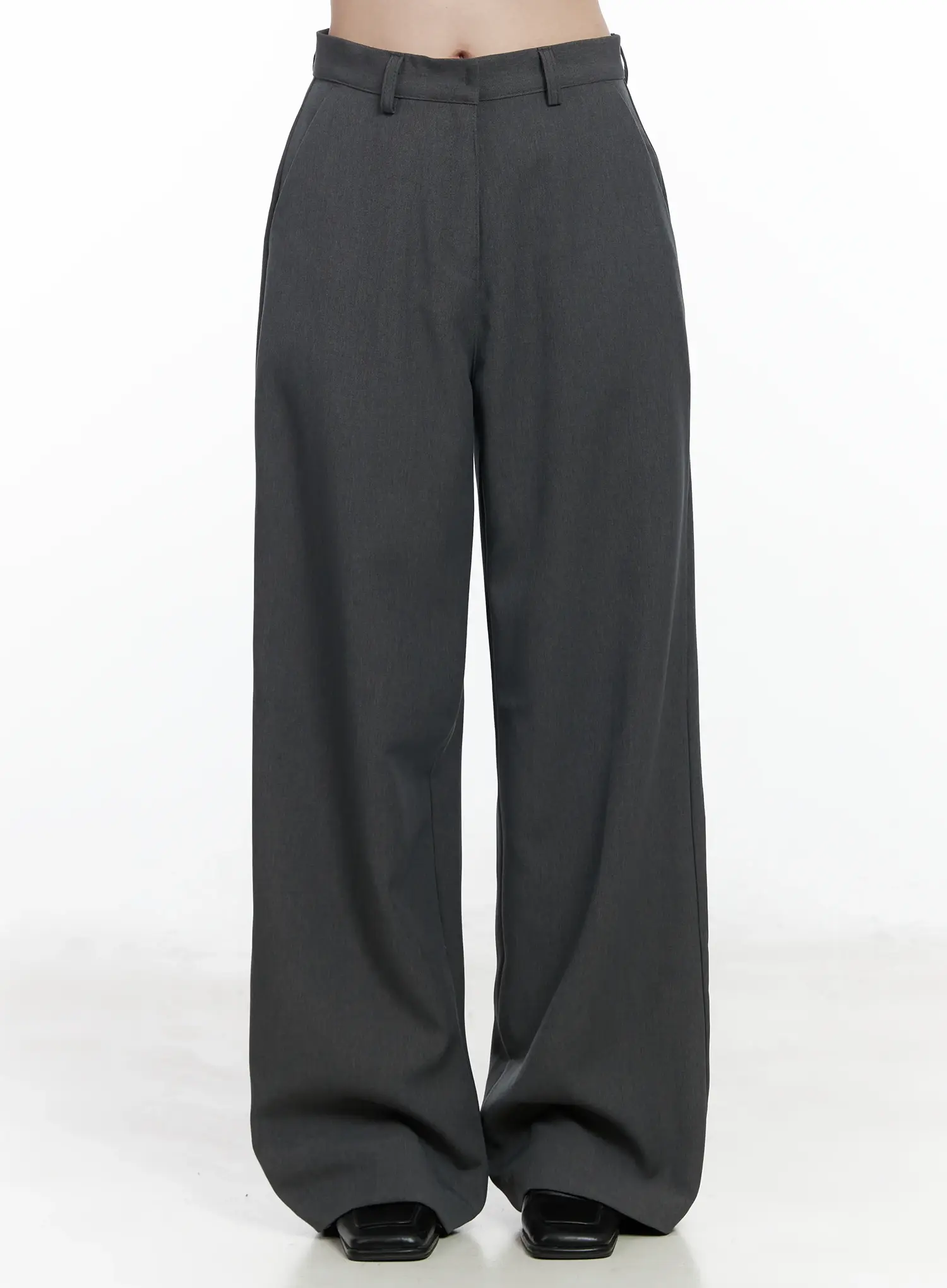 Straight Fit Wide Slacks IF525