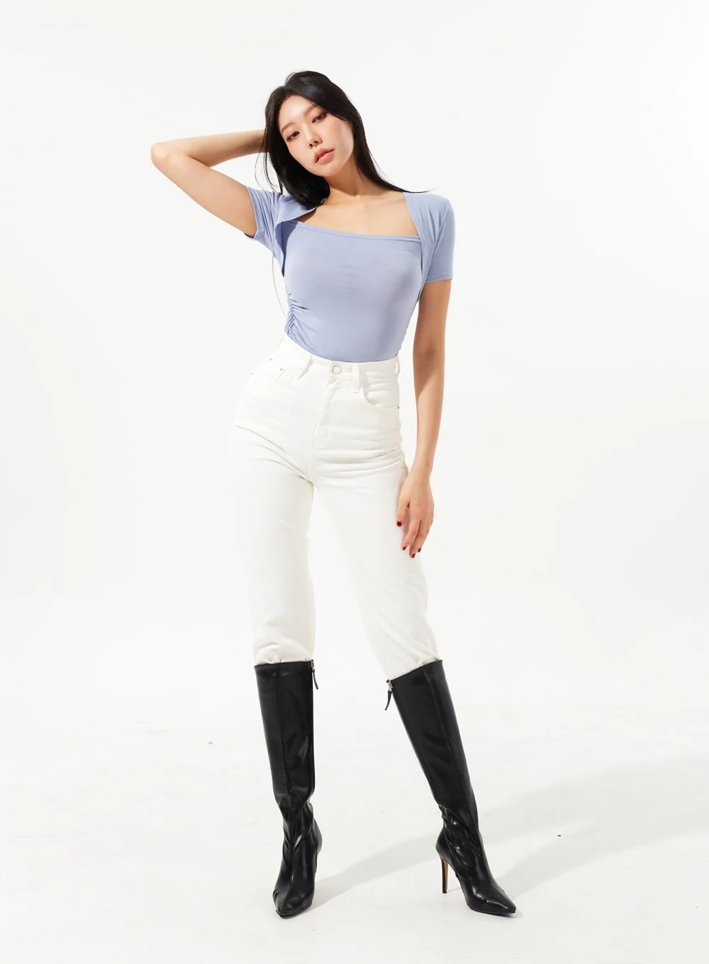 Straight Leg Ankle Pants IM323 - Image 10