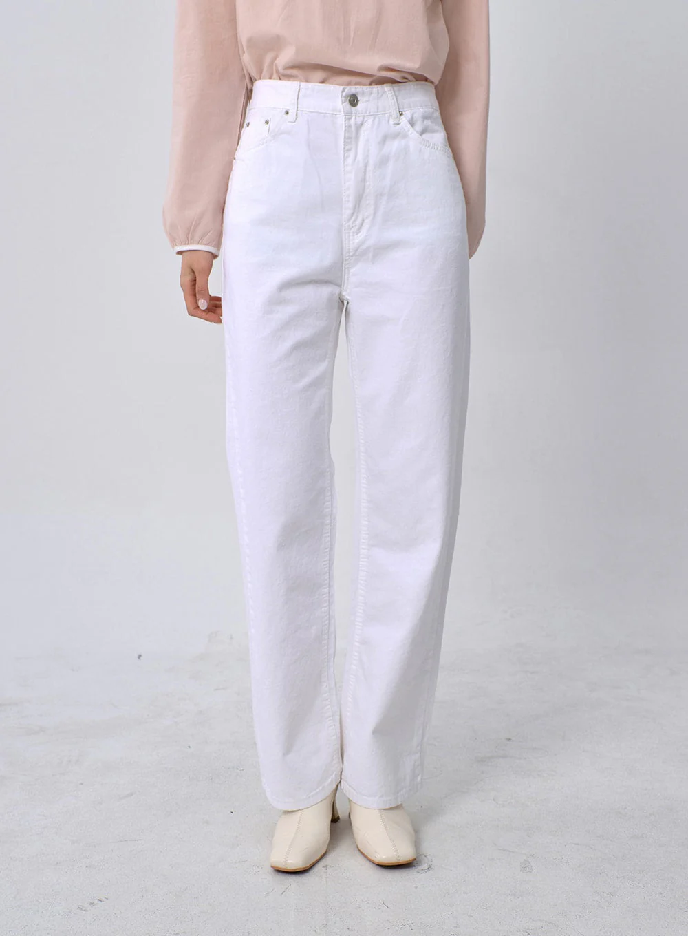 Straight Leg Cotton Pants OM331 - Image 3