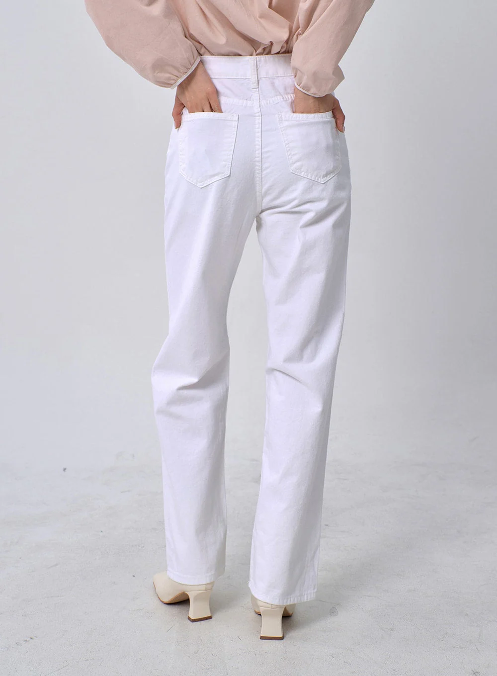 Straight Leg Cotton Pants OM331 - Image 5