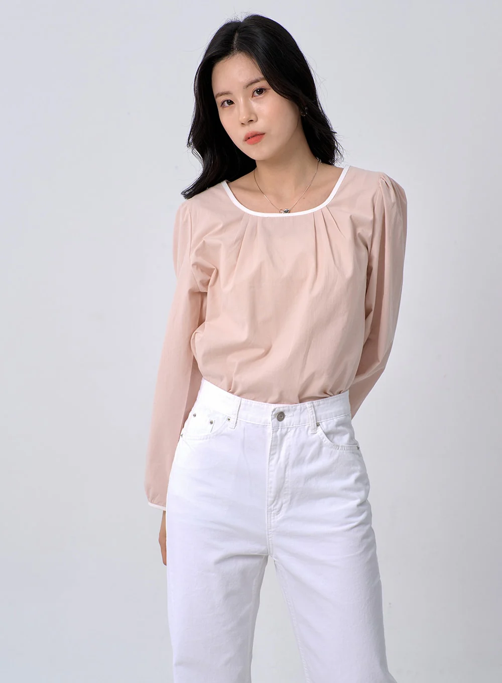 Straight Leg Cotton Pants OM331 - Image 8