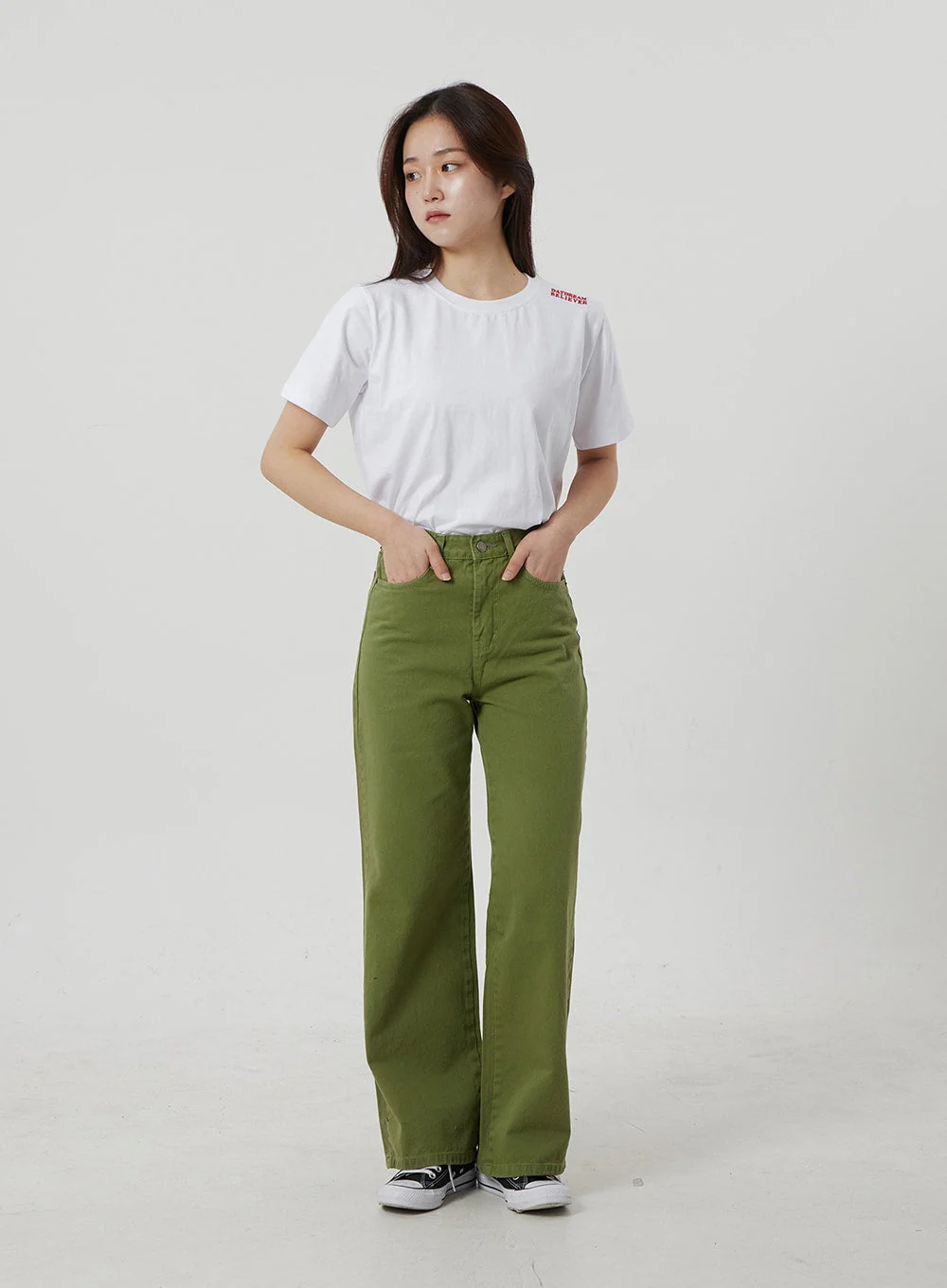 Straight Leg Pants OF306 - Image 2