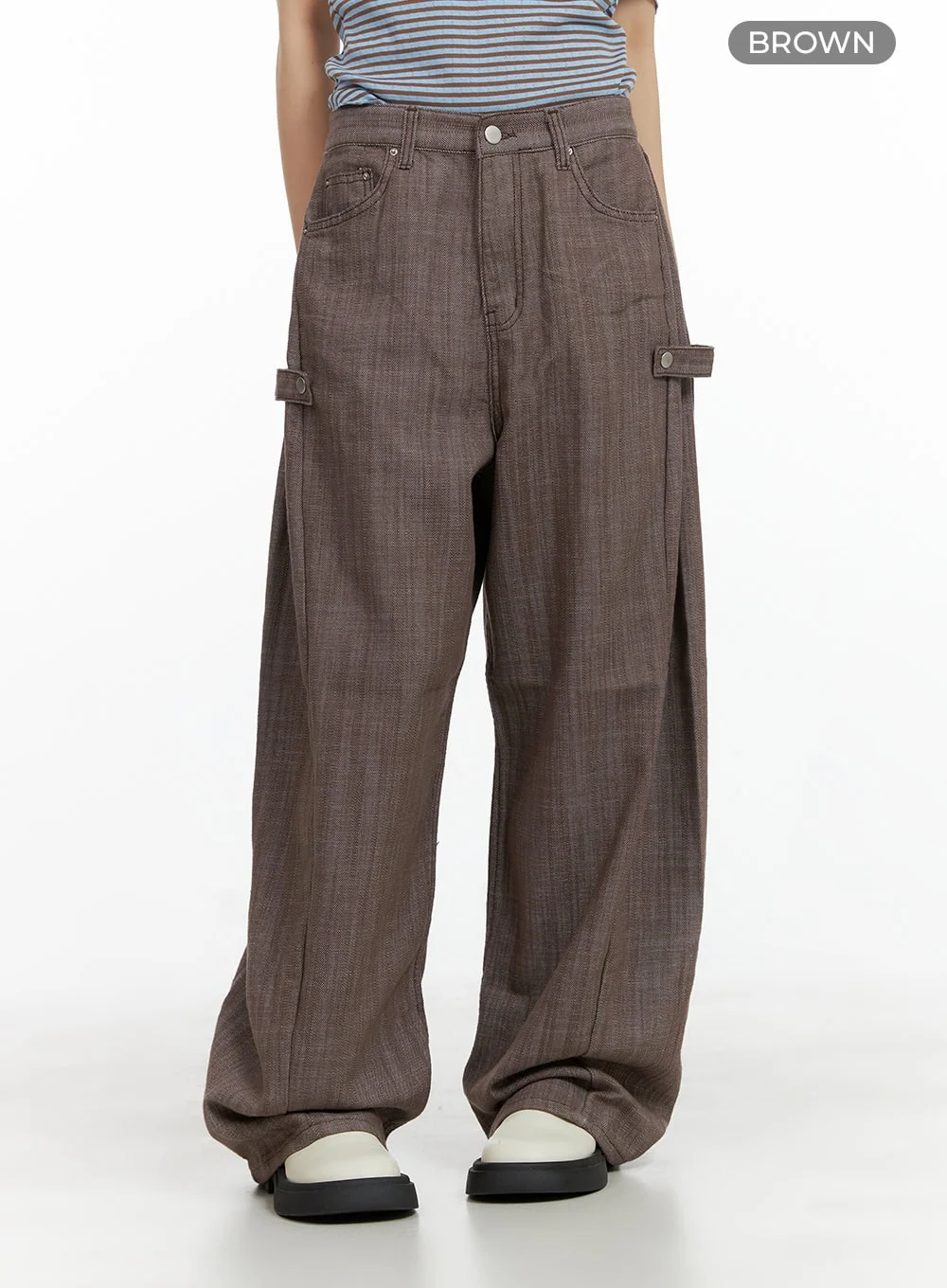 Strap Wide Leg Pants CY428 - Image 7