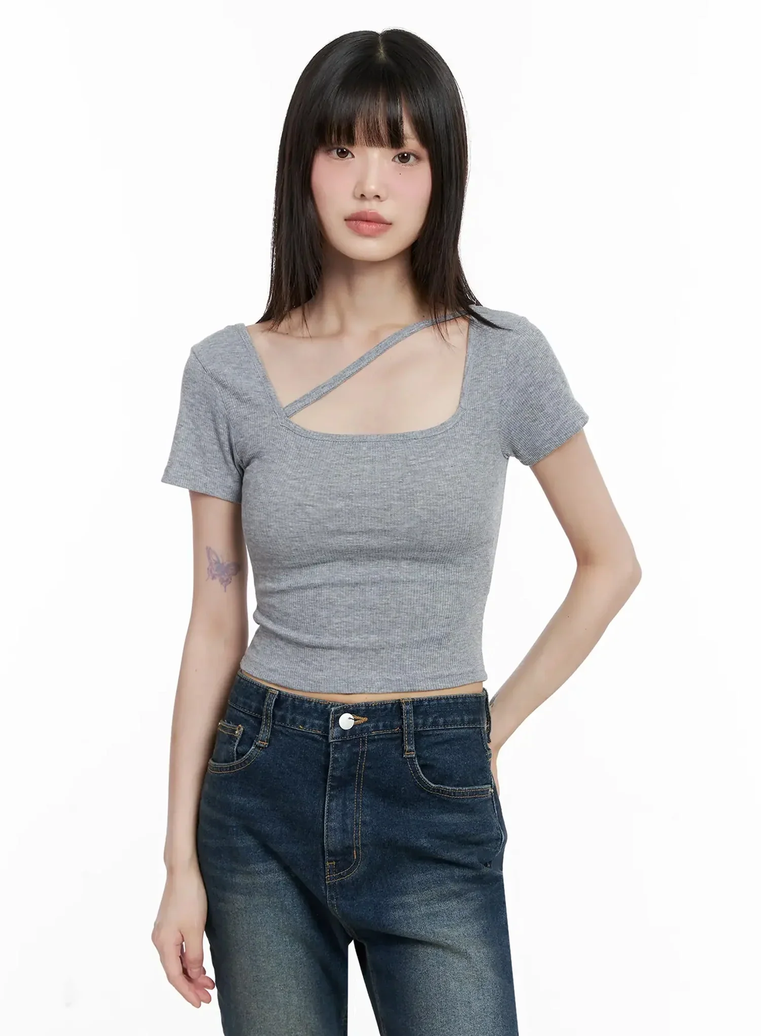 Strappy Square Neck Crop Top IL531 - Image 21