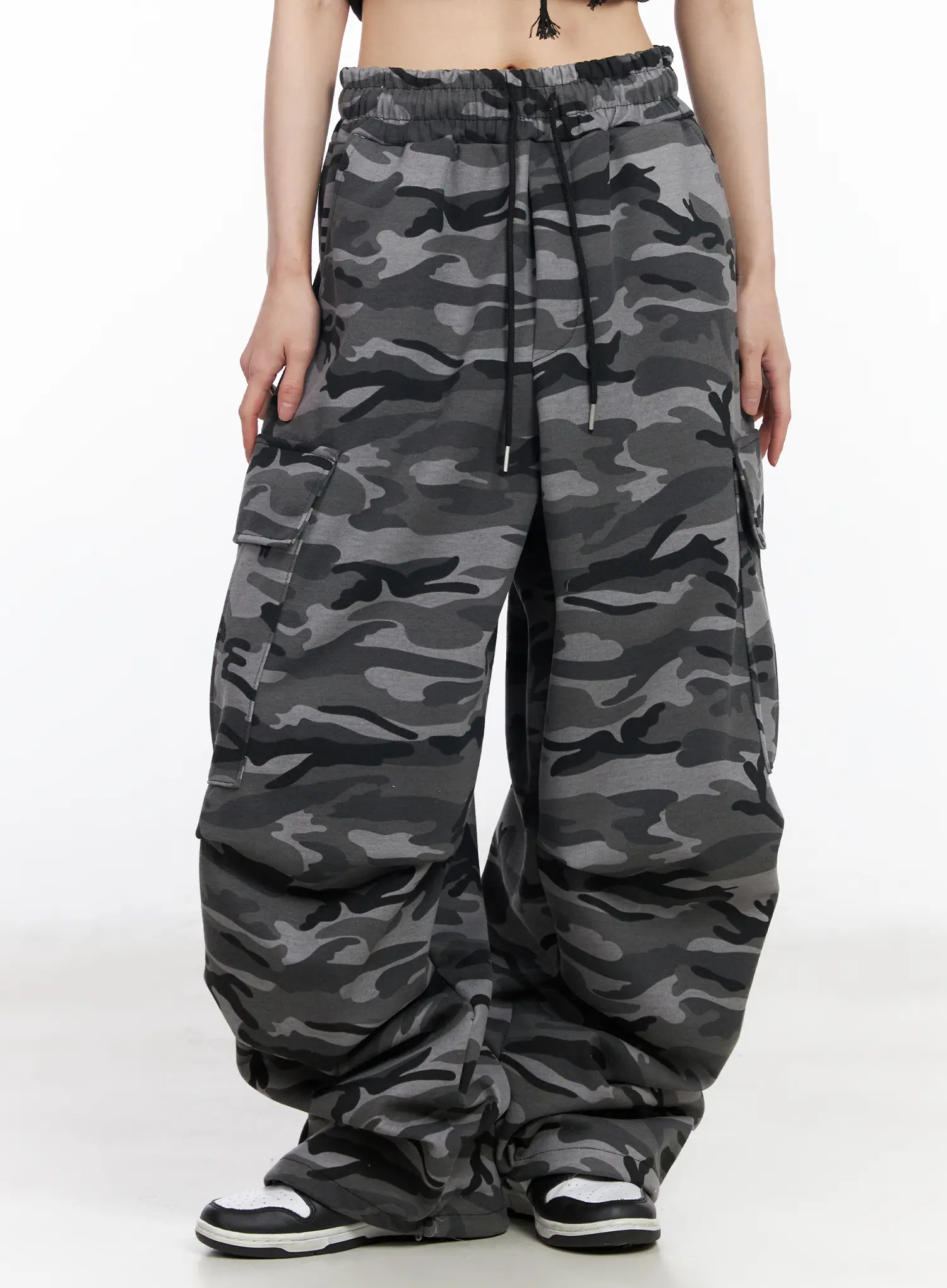 Street Style Camo Wide Cargo Pants CM519