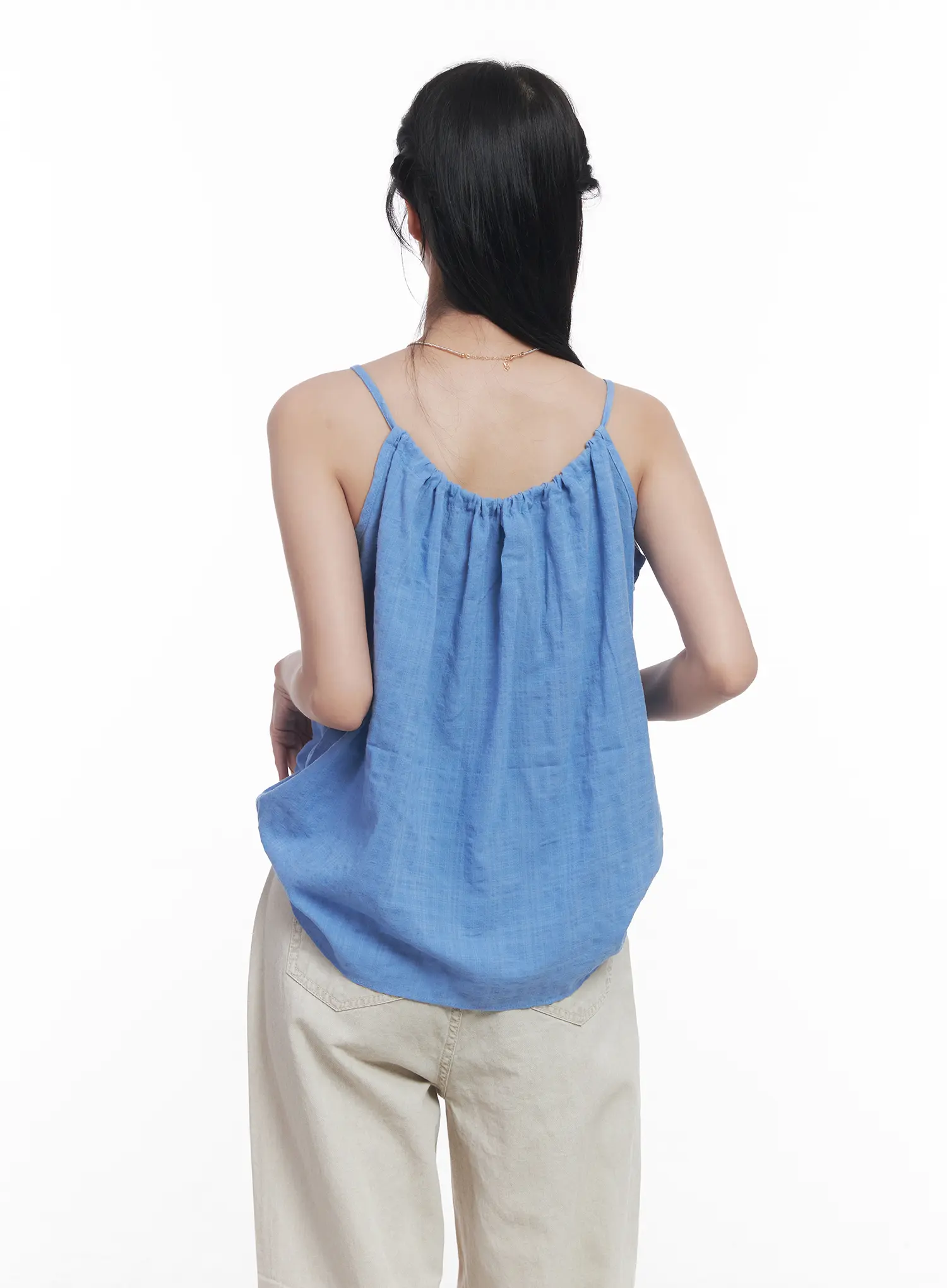 String Detail Flared Cami CU523 - Image 6