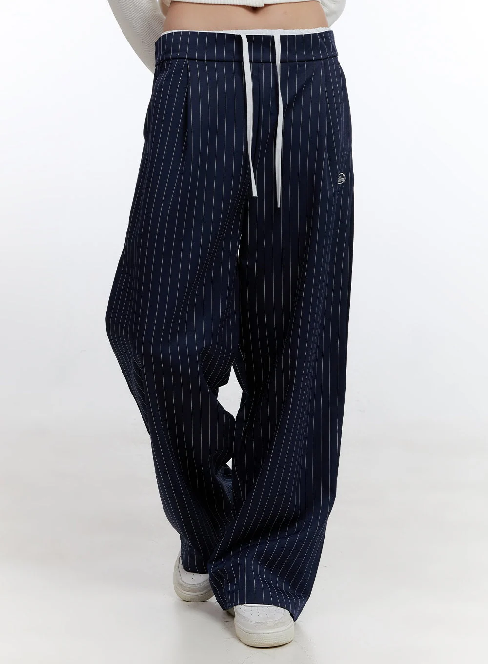 String Stripe Wide Fit Pants CO431