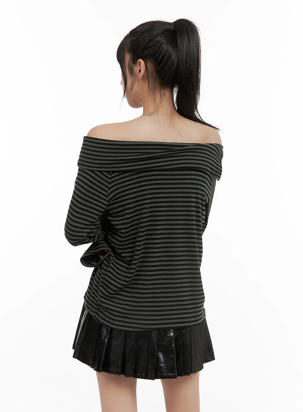 Stripe Off-Shoulder Top CG430 - Image 6