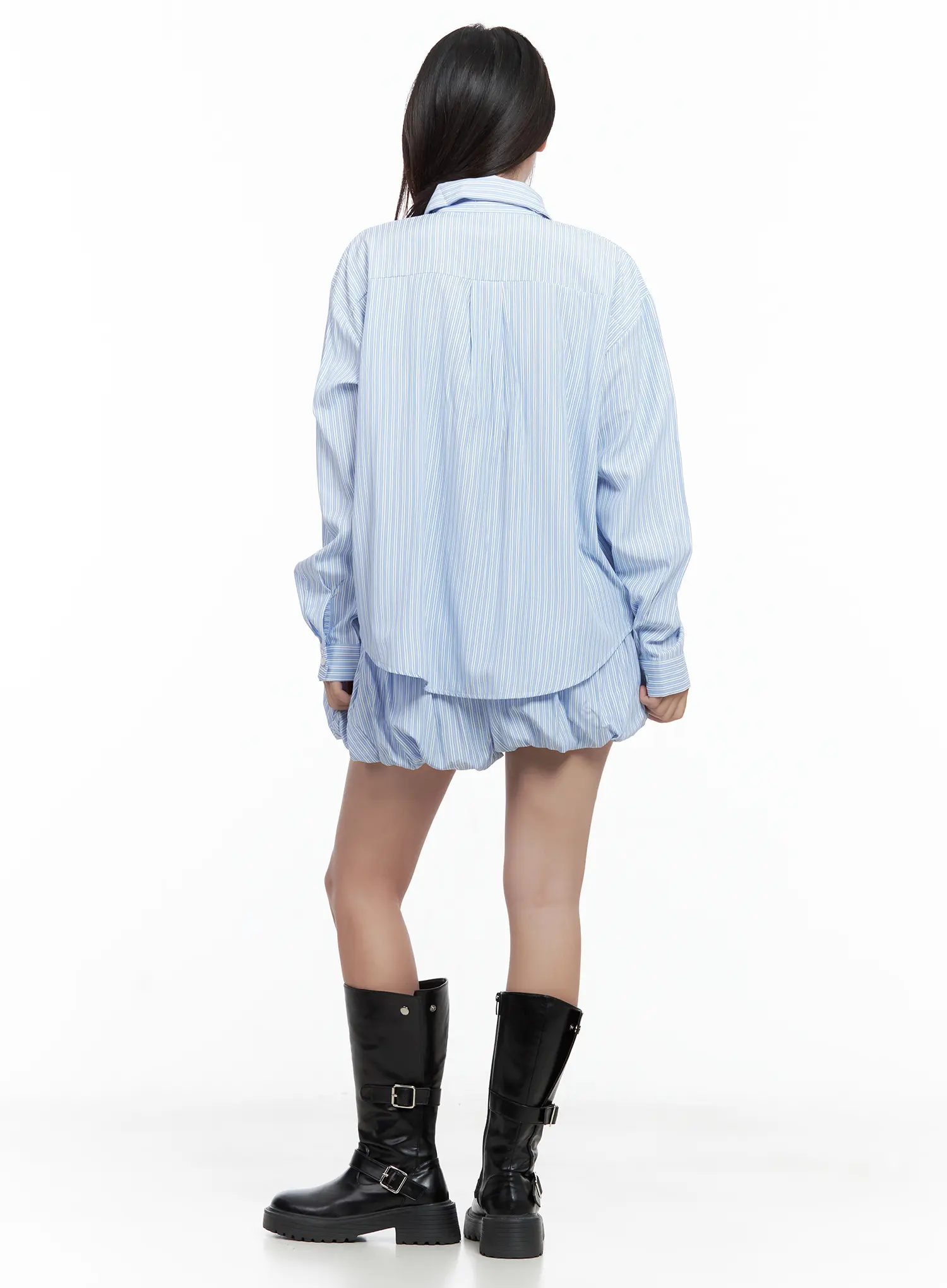 Striped Balloon Shorts CL509 - Image 7