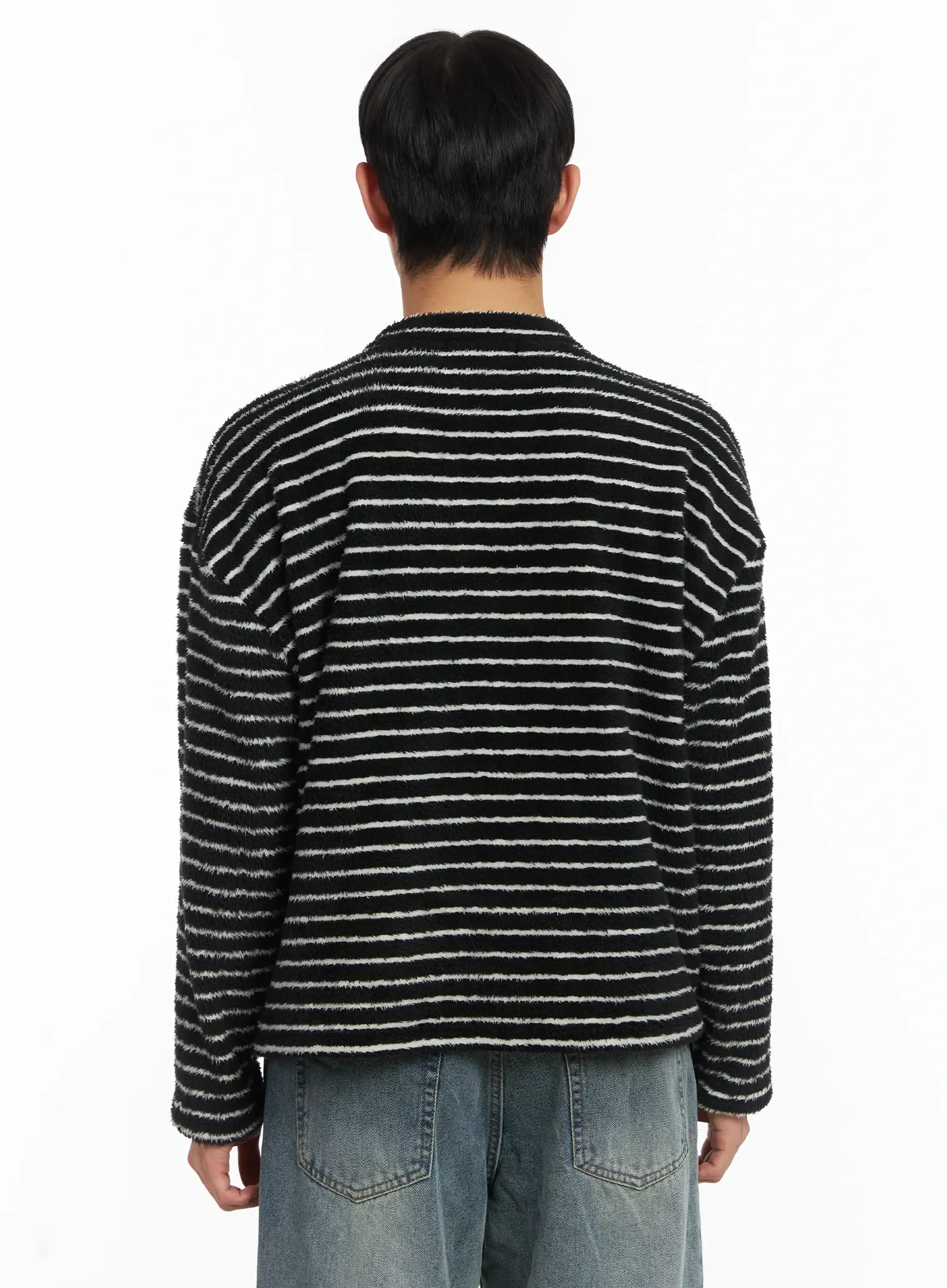 Striped Buttoned Cardigan ID515 - Image 5