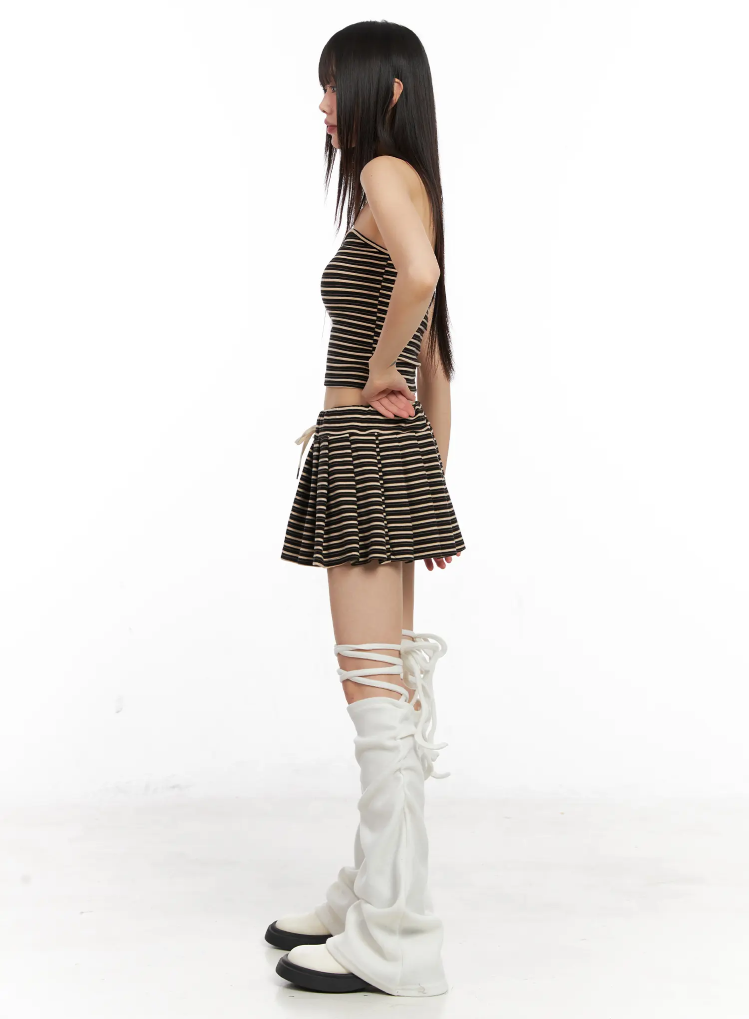 Striped Cropped Tube Top CN520 - Image 3