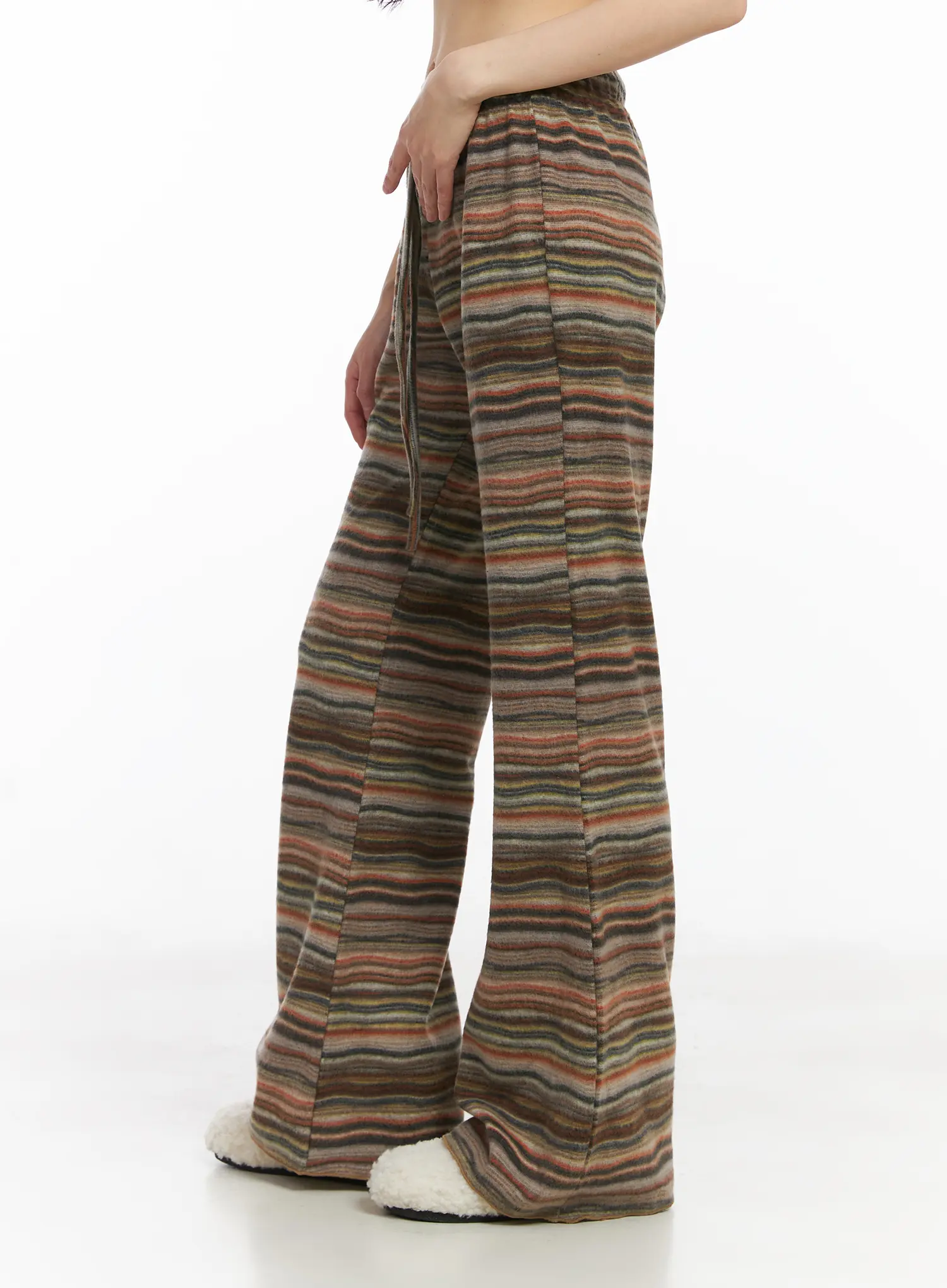 Striped Flare Lounge Pants CD531 - Image 4
