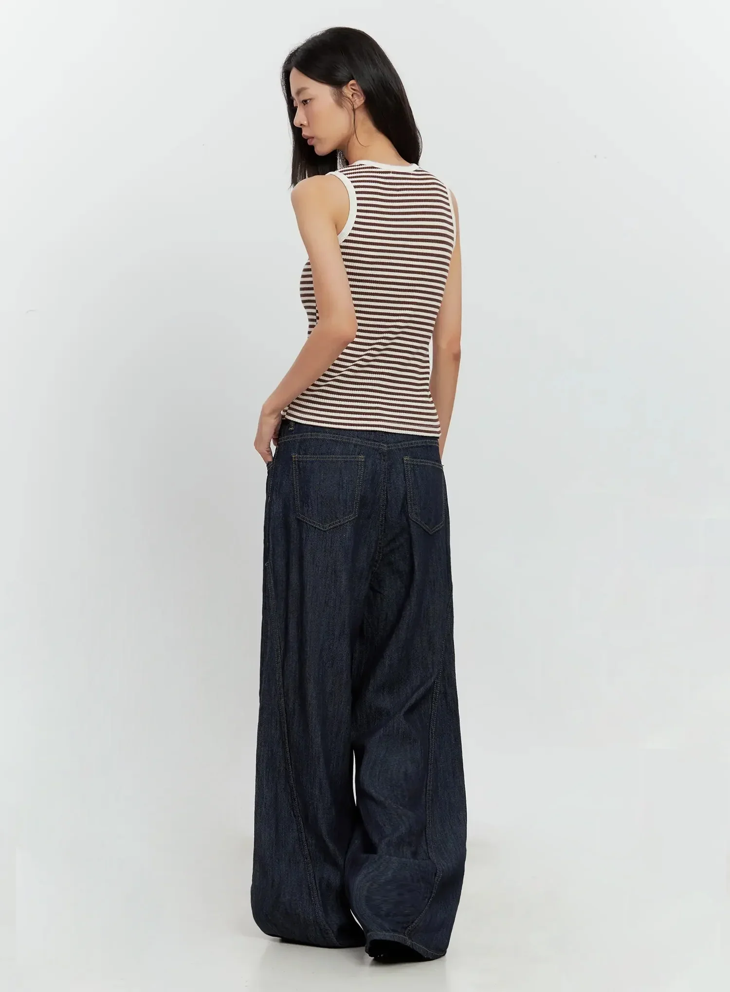 Striped Knit Tank Top IL528 - Image 15