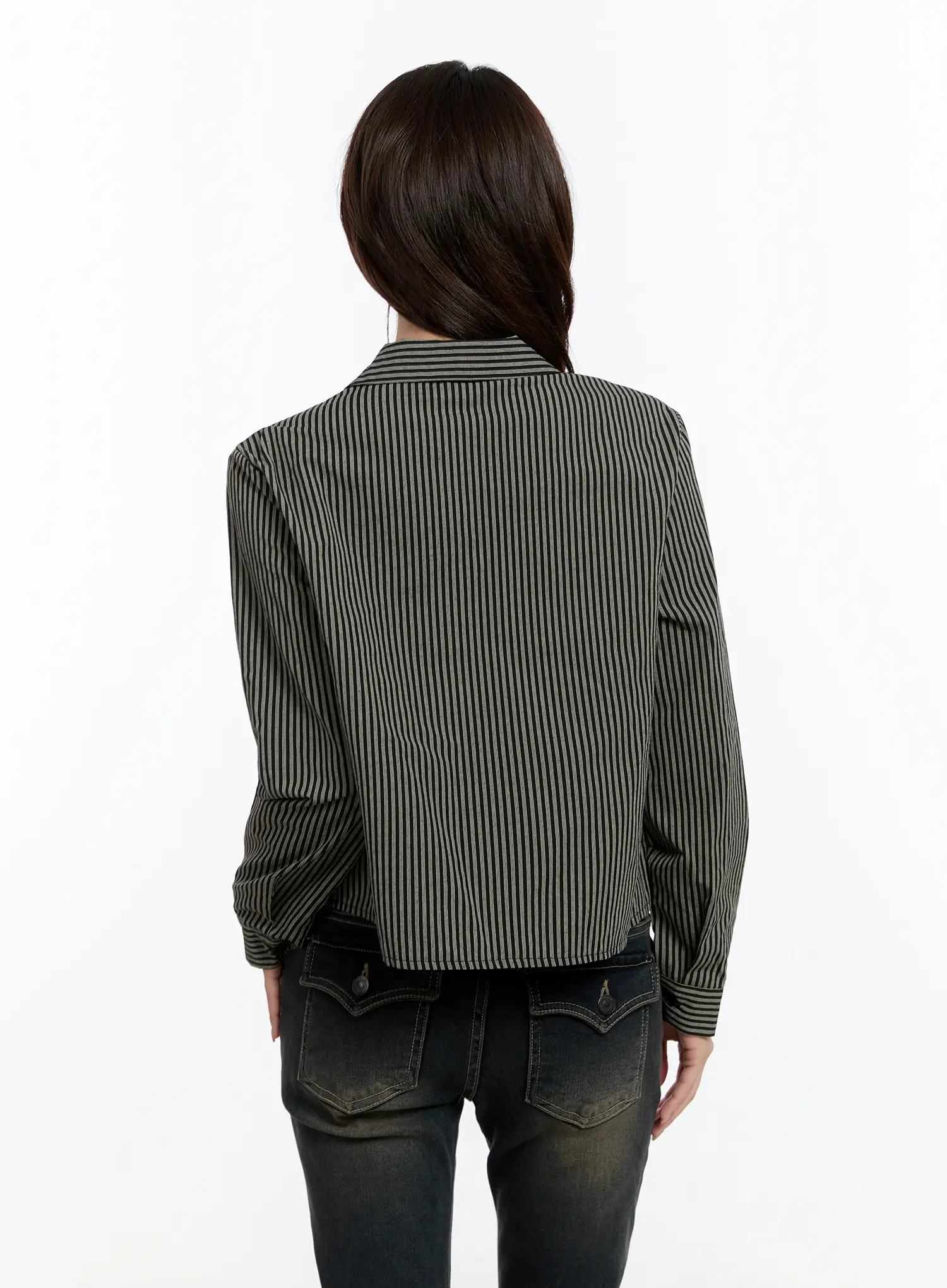 Striped Long Sleeve Shirt CN524 - Image 7