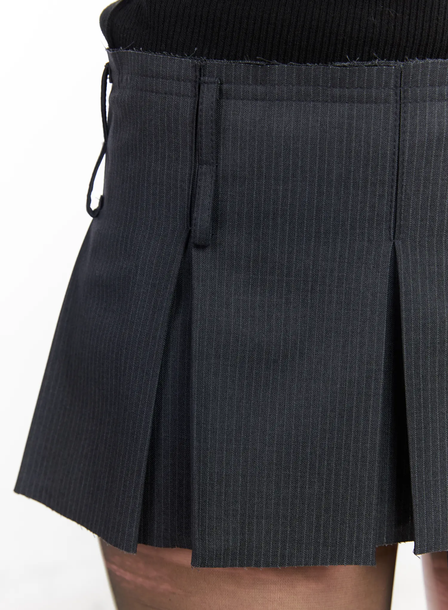 Striped Pleated Mini Skirt CF527 - Image 4
