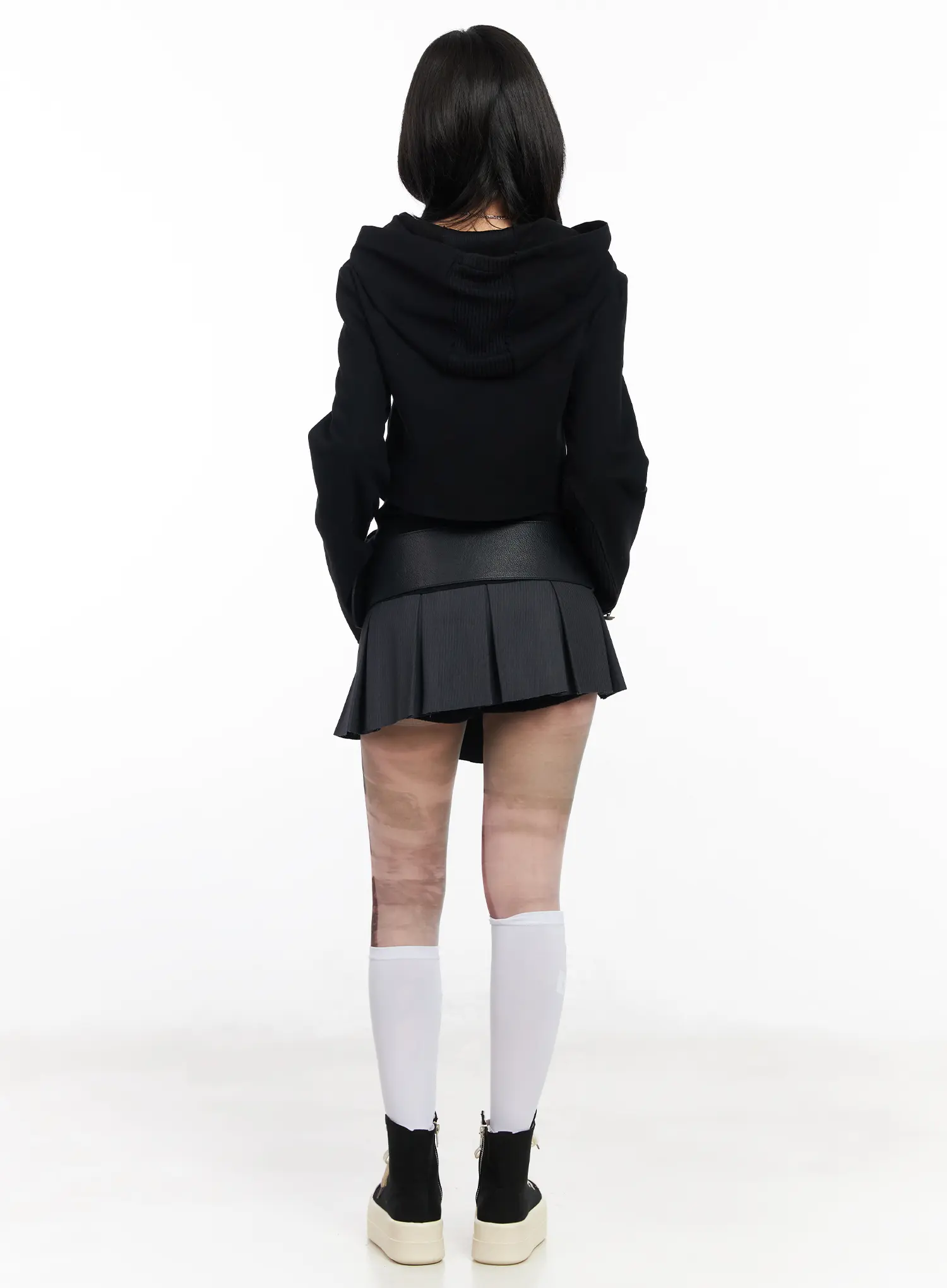 Striped Pleated Mini Skirt CF527 - Image 8