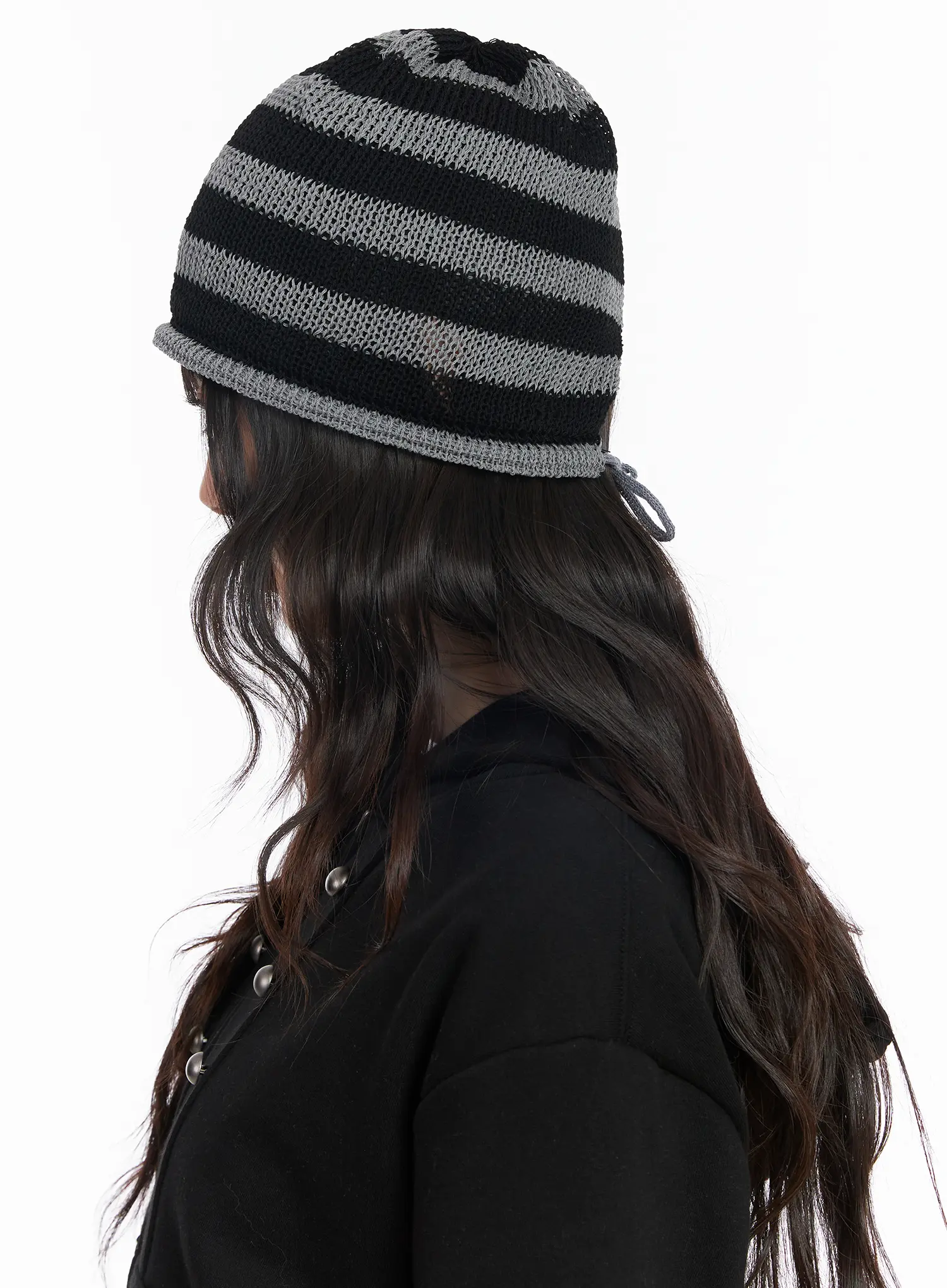 Striped Ribbon Knit Beanie CM526 - Image 3